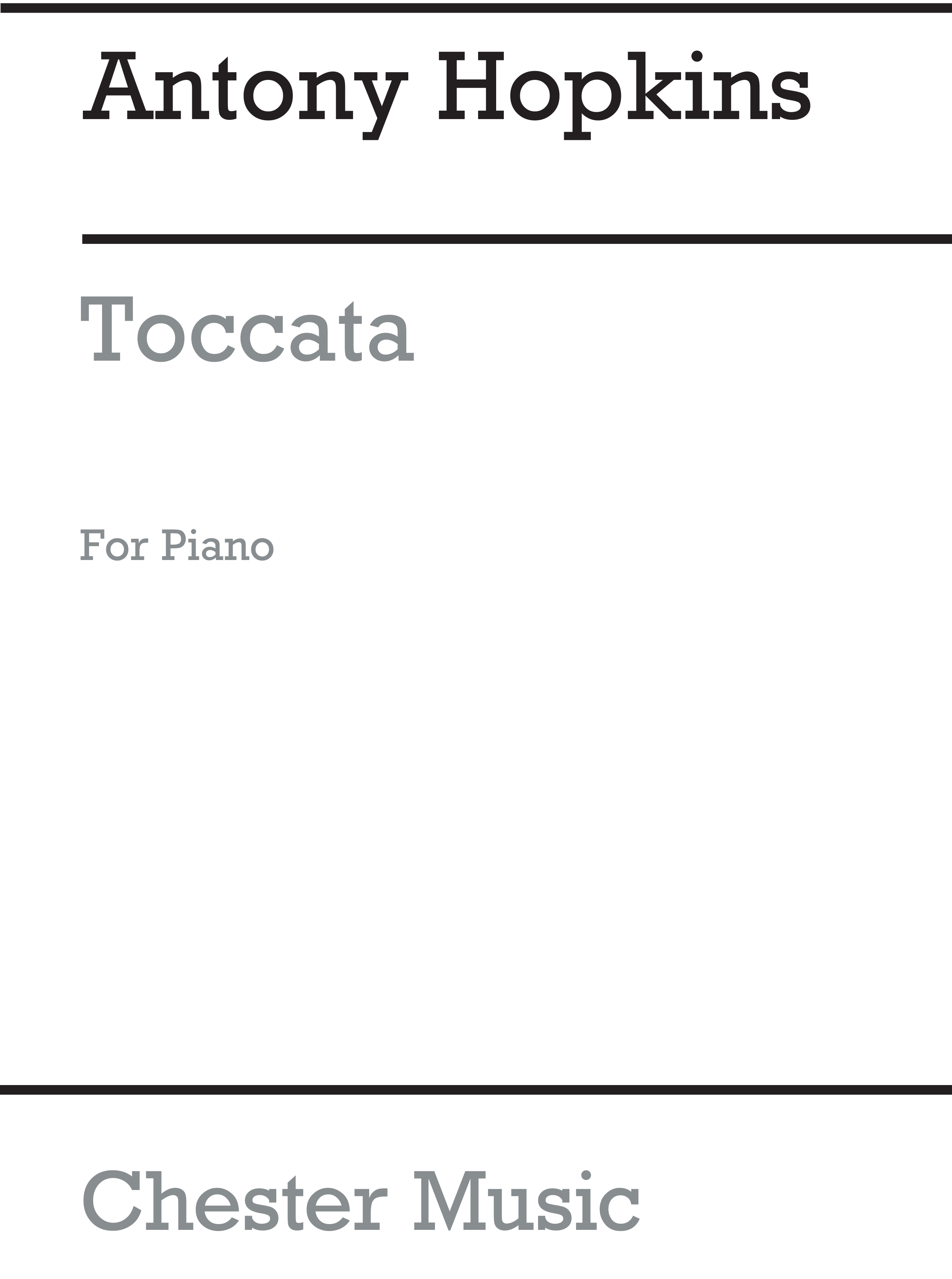 Antony Hopkins: Toccata (Piano): Piano: Instrumental Work