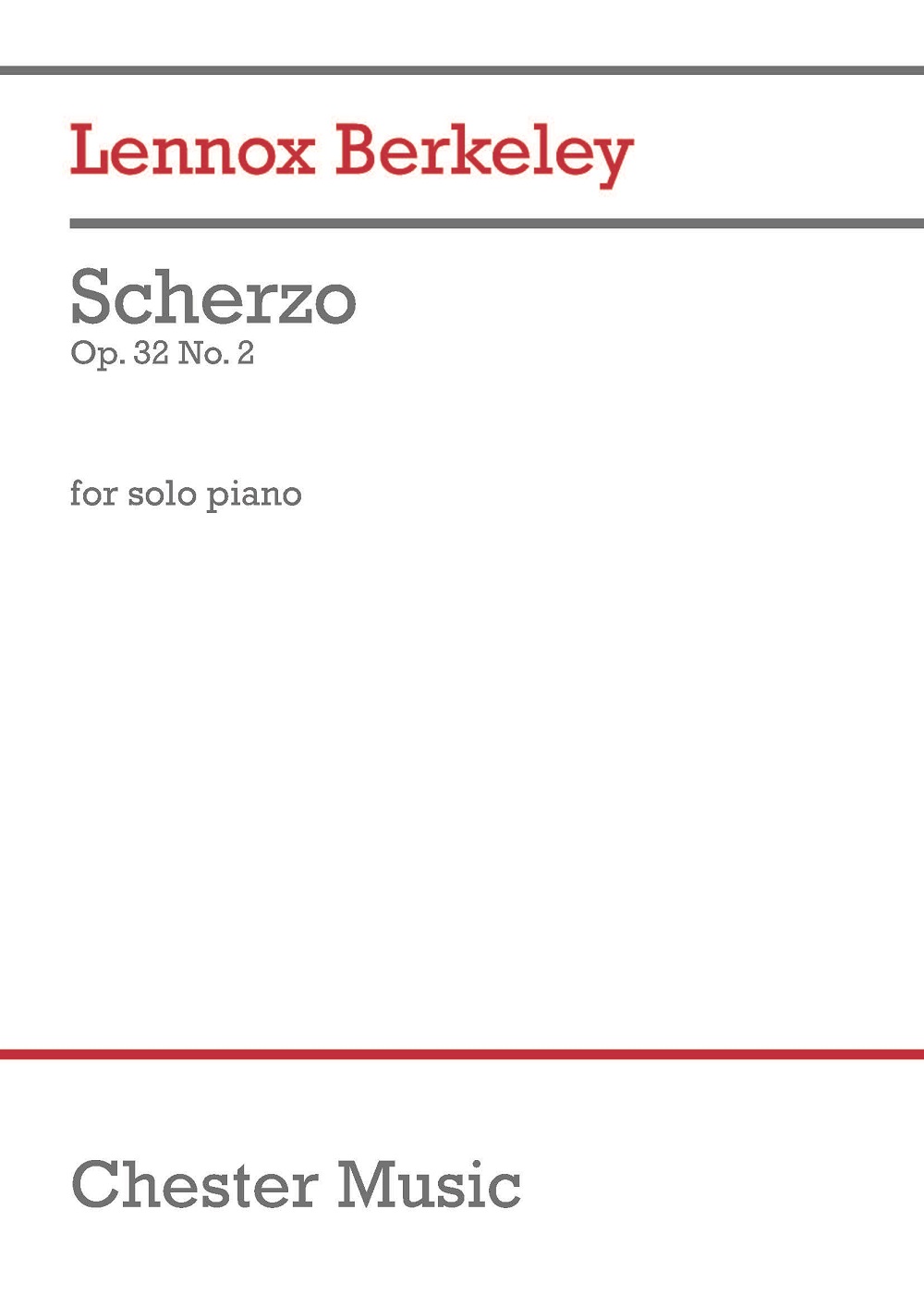Lennox Berkeley: Scherzo Op.32 No.2: Piano: Instrumental Work