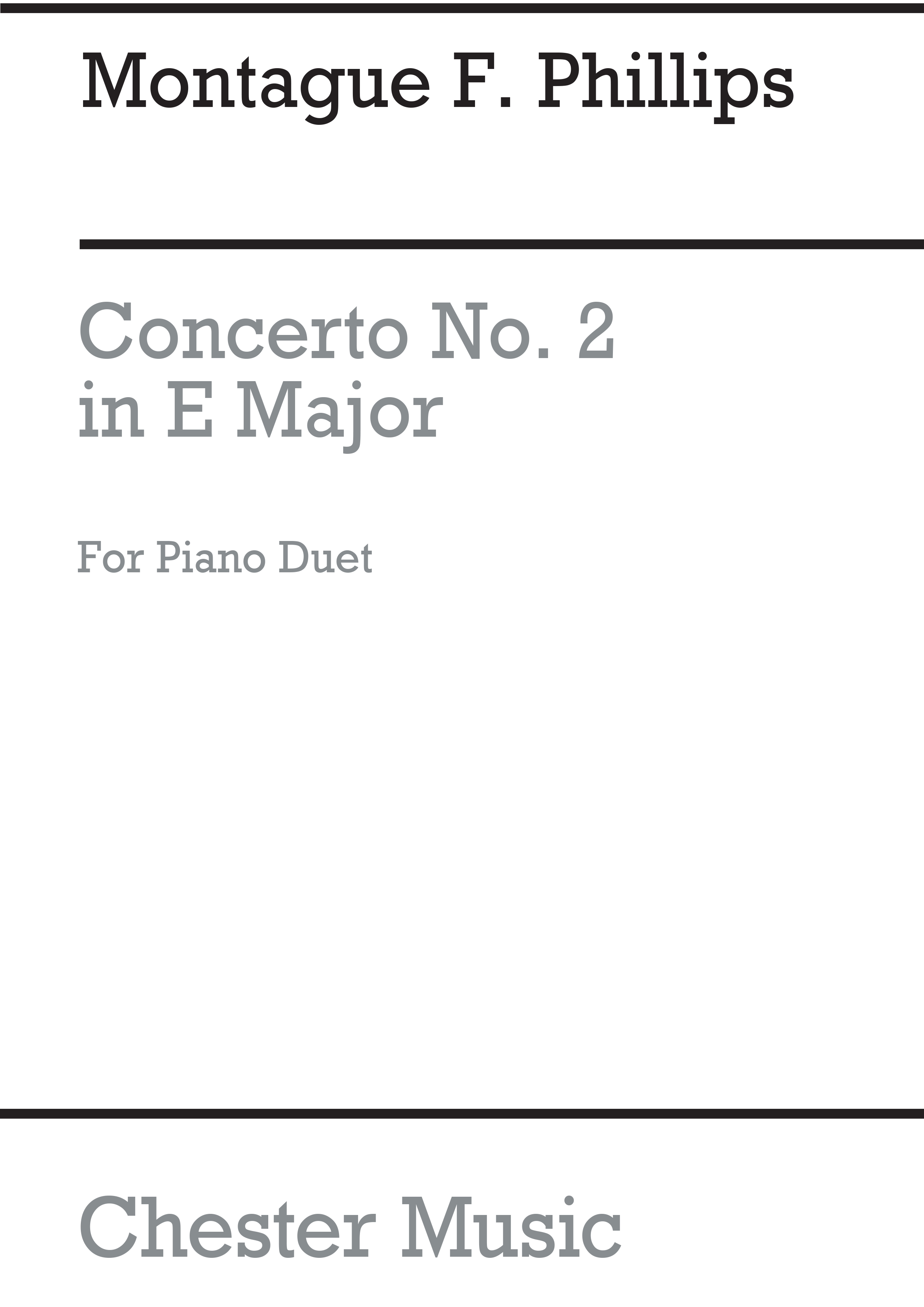 Montague Phillips: Concerto No.2: Piano Duet: Instrumental Work