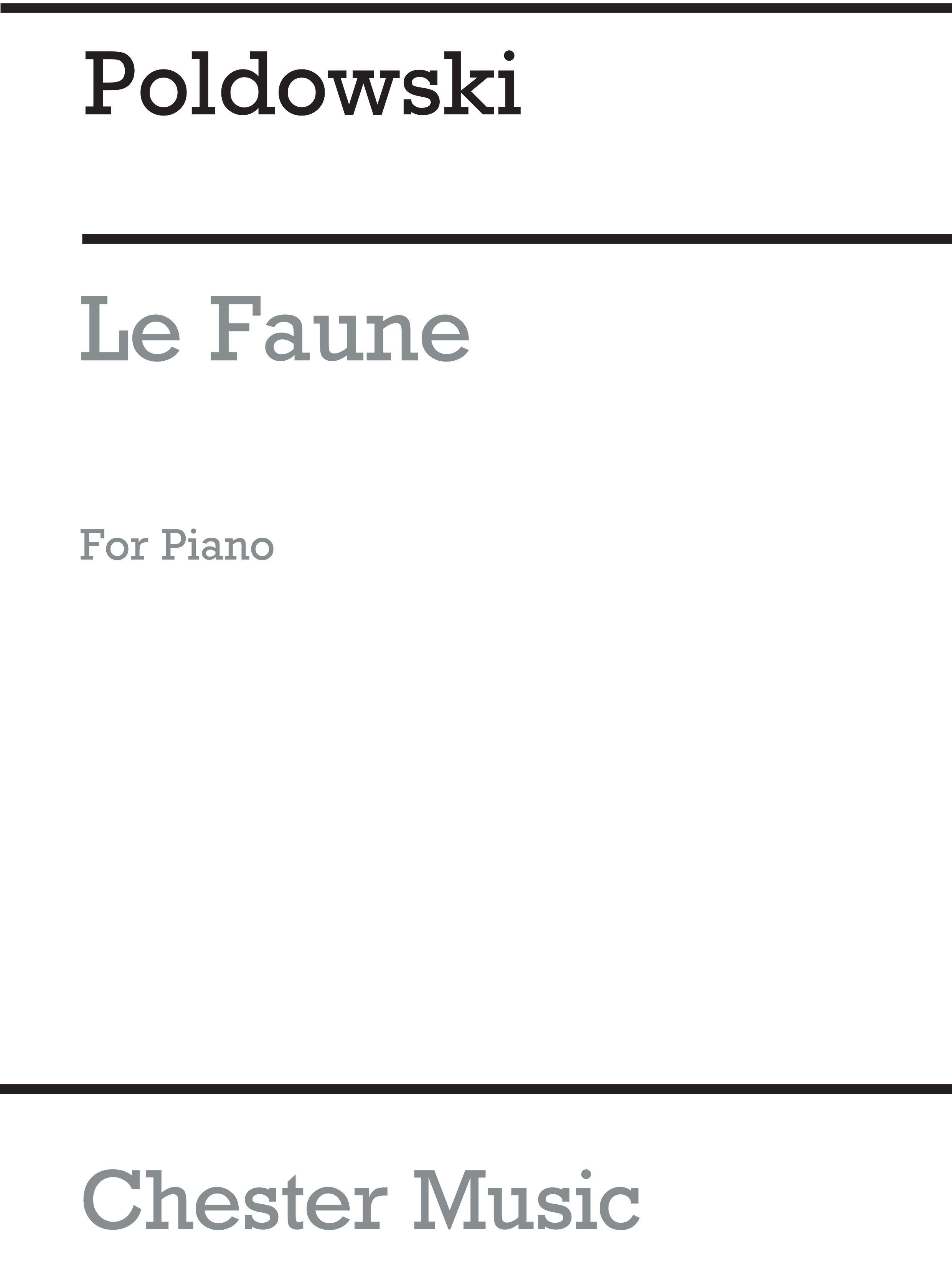 Poldowski: Le Faune for Voice with Piano acc.: Voice: Instrumental Work