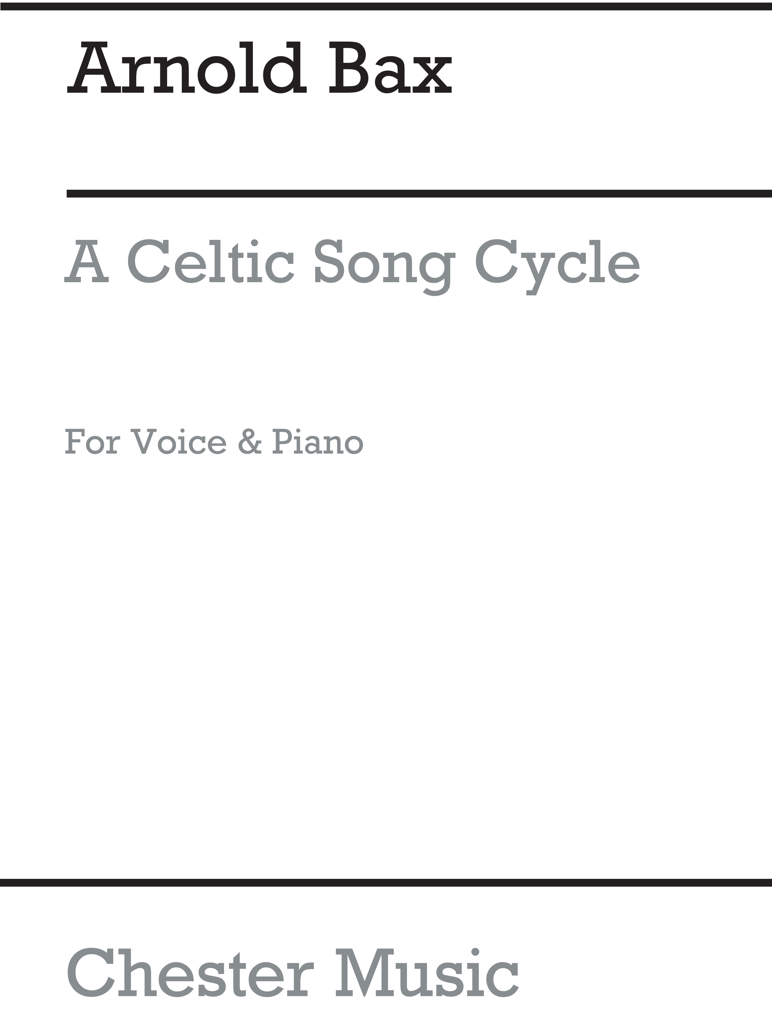 Arnold Bax: A Celtic Song Cycle: Voice: Vocal Album