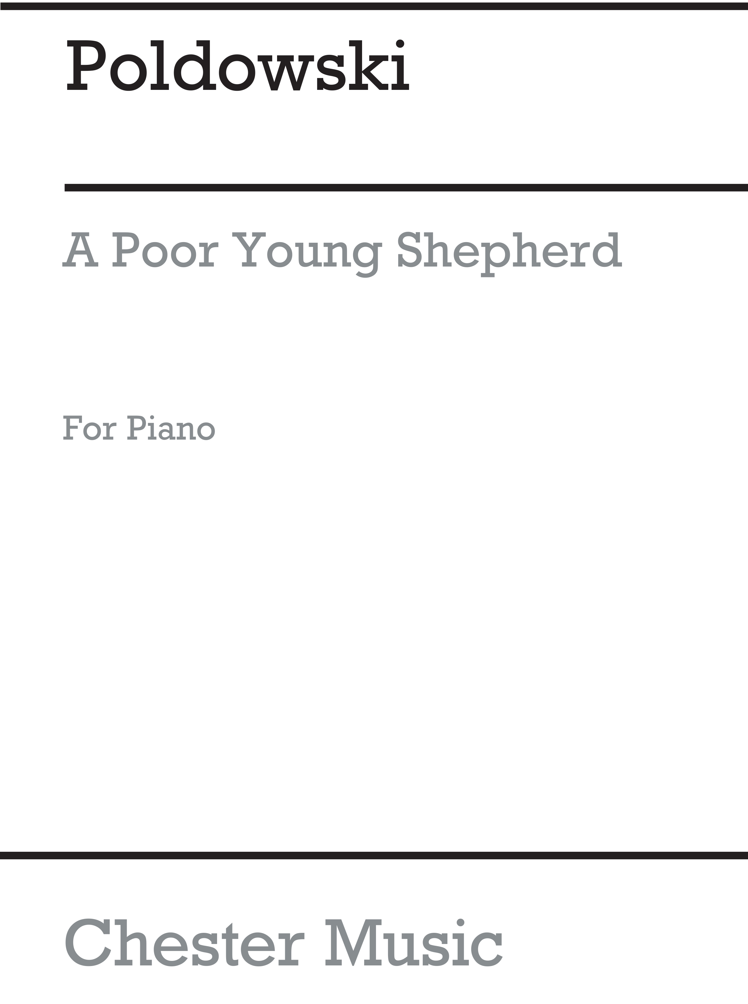 Poldowski: A Poor Young Shepherd: Voice: Instrumental Work