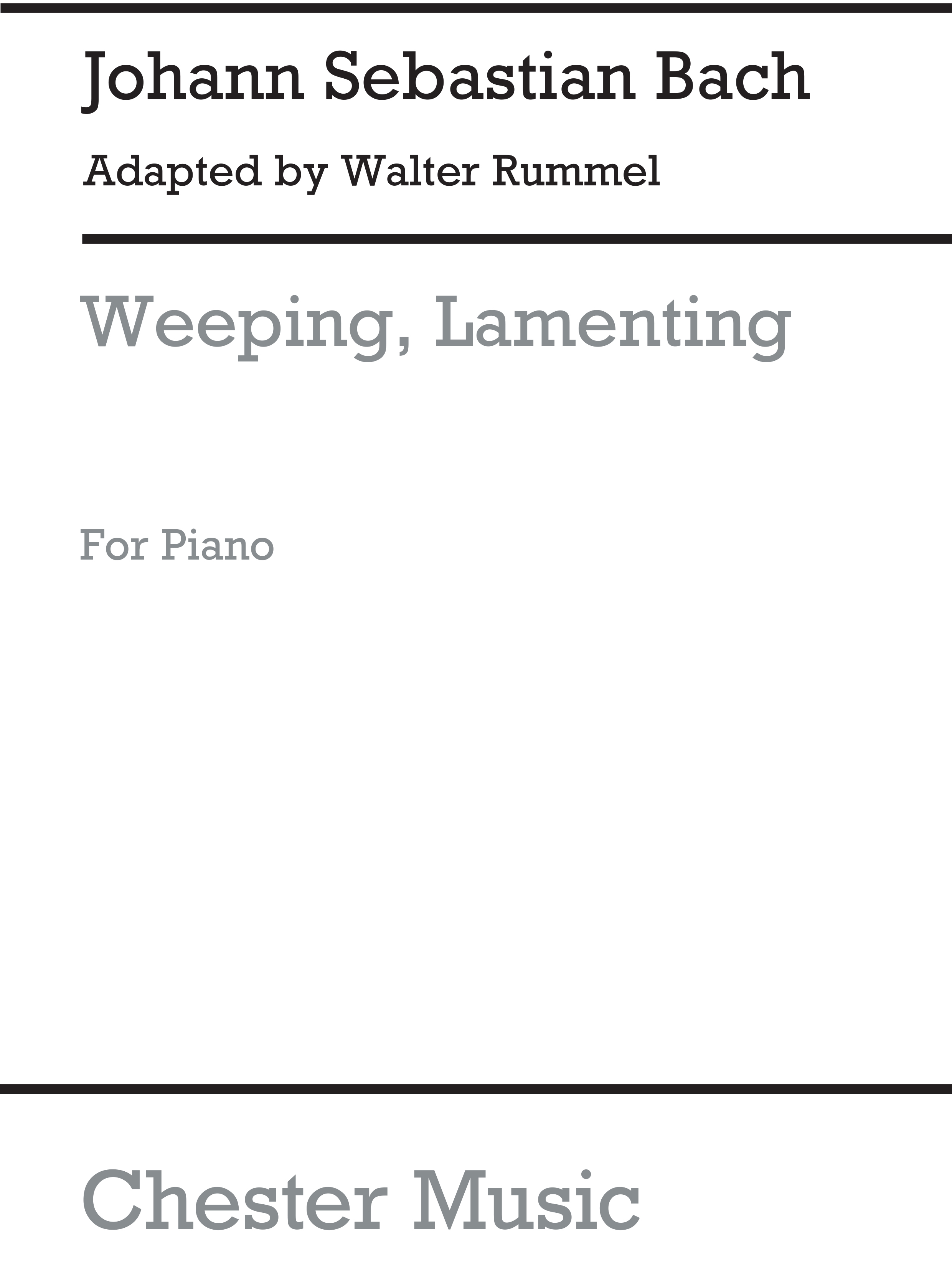 Johann Sebastian Bach: Sinfonia-Weeping  Lamenting: Piano: Instrumental Work