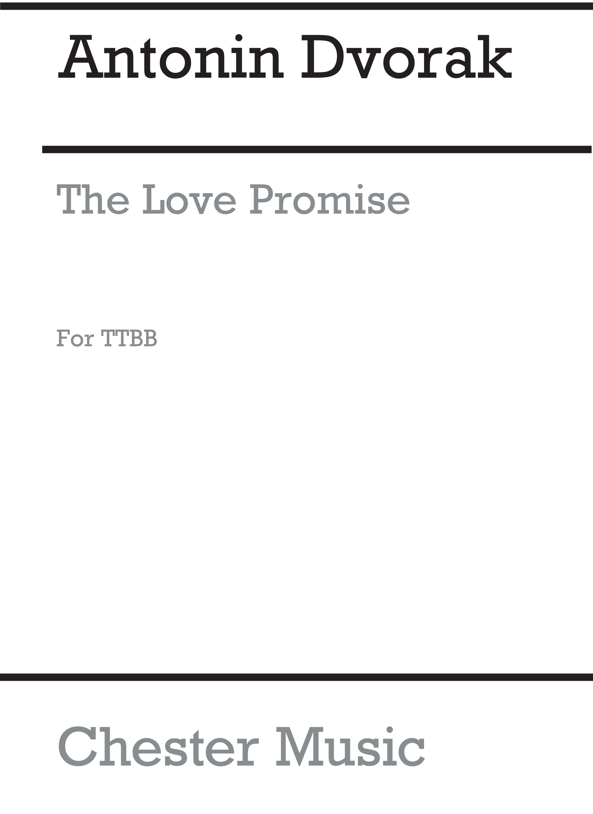 Antonín Dvo?ák: Love-promise (Ttbb): TTBB: Vocal Score