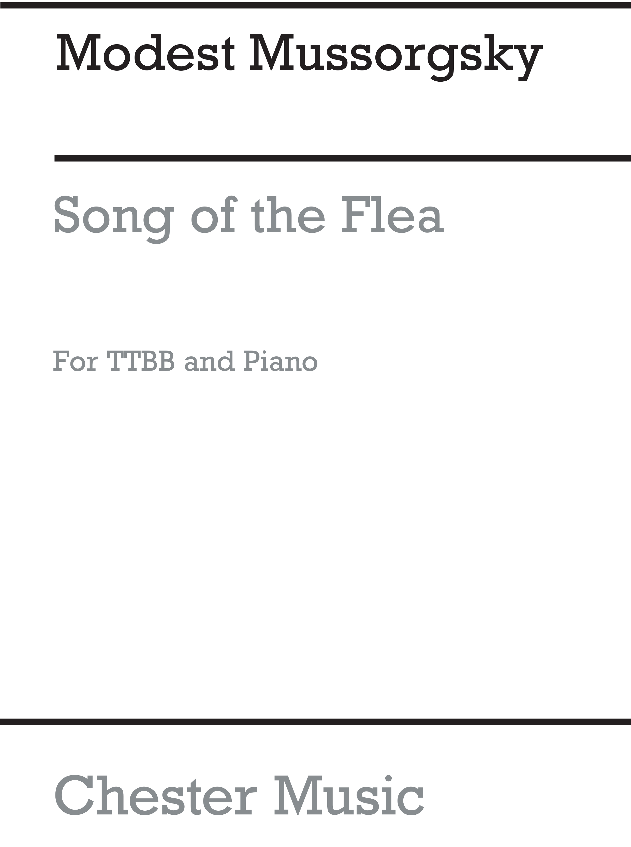 Modest Mussorgsky: Song Of The Flea: TTBB: Vocal Score