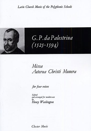 Giovanni Palestrina: Missa Aeterna Christi Munera: SATB: Vocal Score