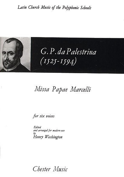 Giovanni Palestrina: Missa Papae Marcelli: SATB: Vocal Score