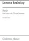 Lennox Berkeley: Ruth Op.50: Opera: Vocal Score