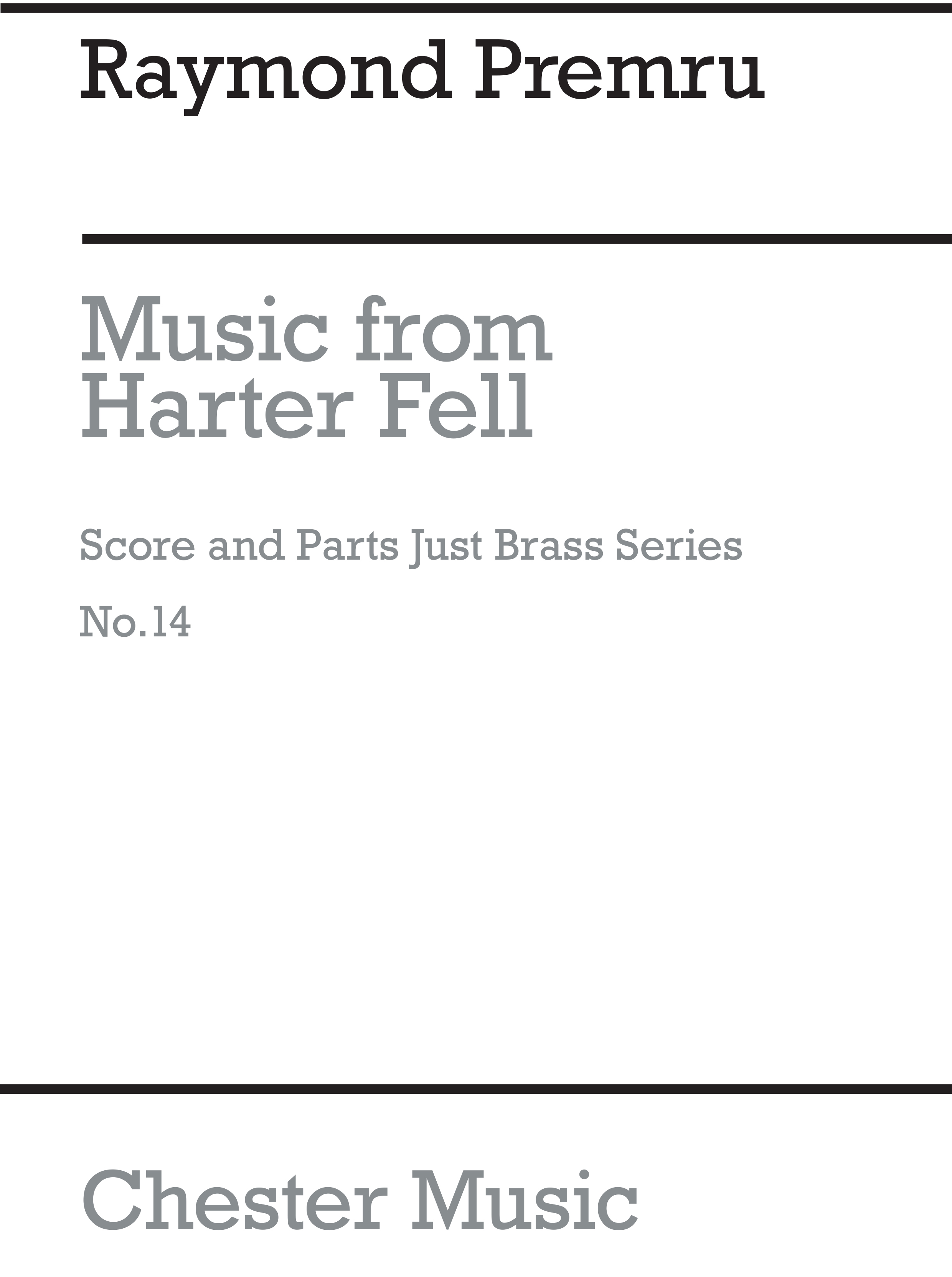 Raymond Premru: Music From Harter Fell: Brass Ensemble: Score and Parts