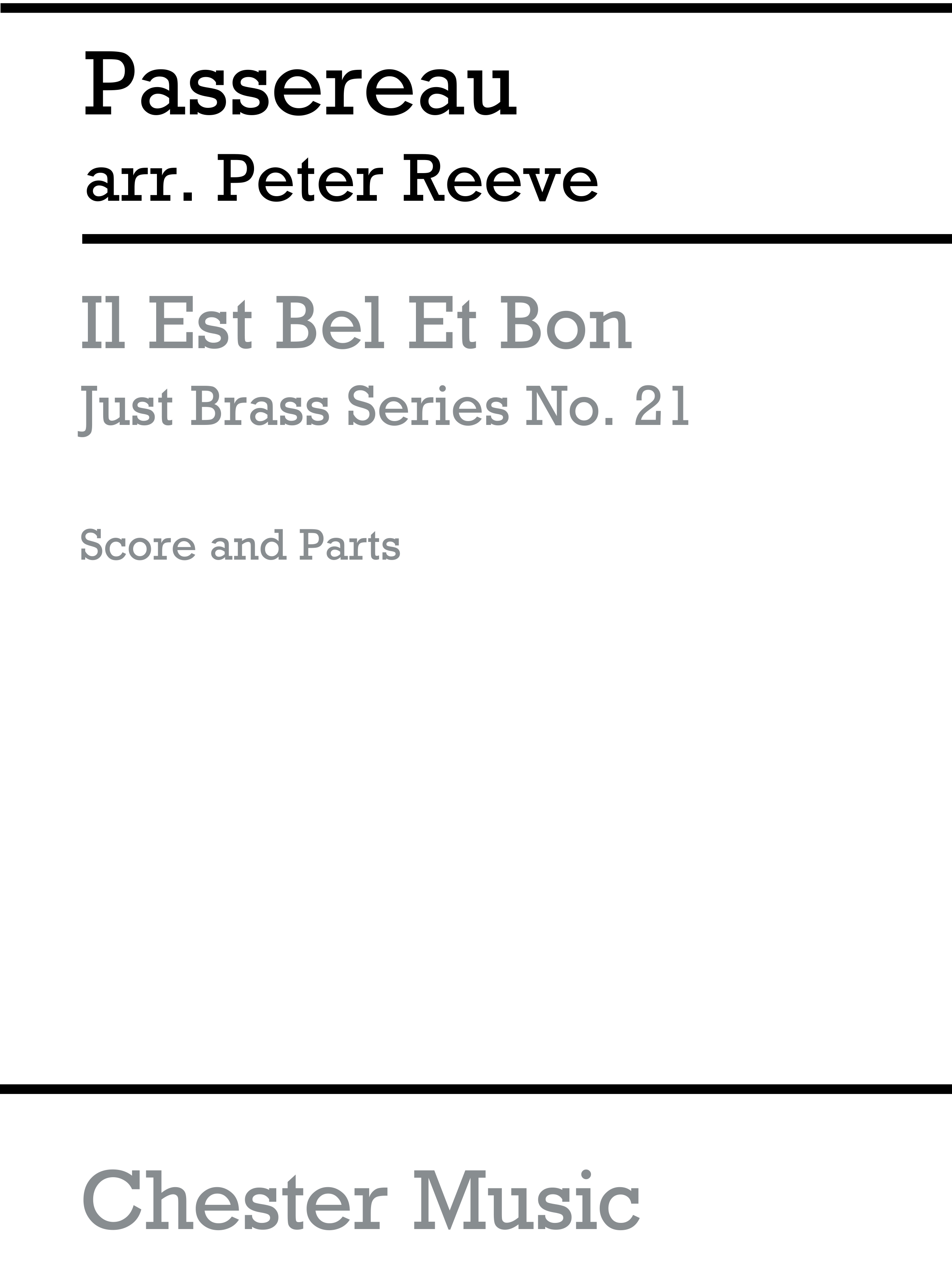 Pierre Passereau: Il Est Bel Et Bon: Brass Ensemble: Instrumental Work