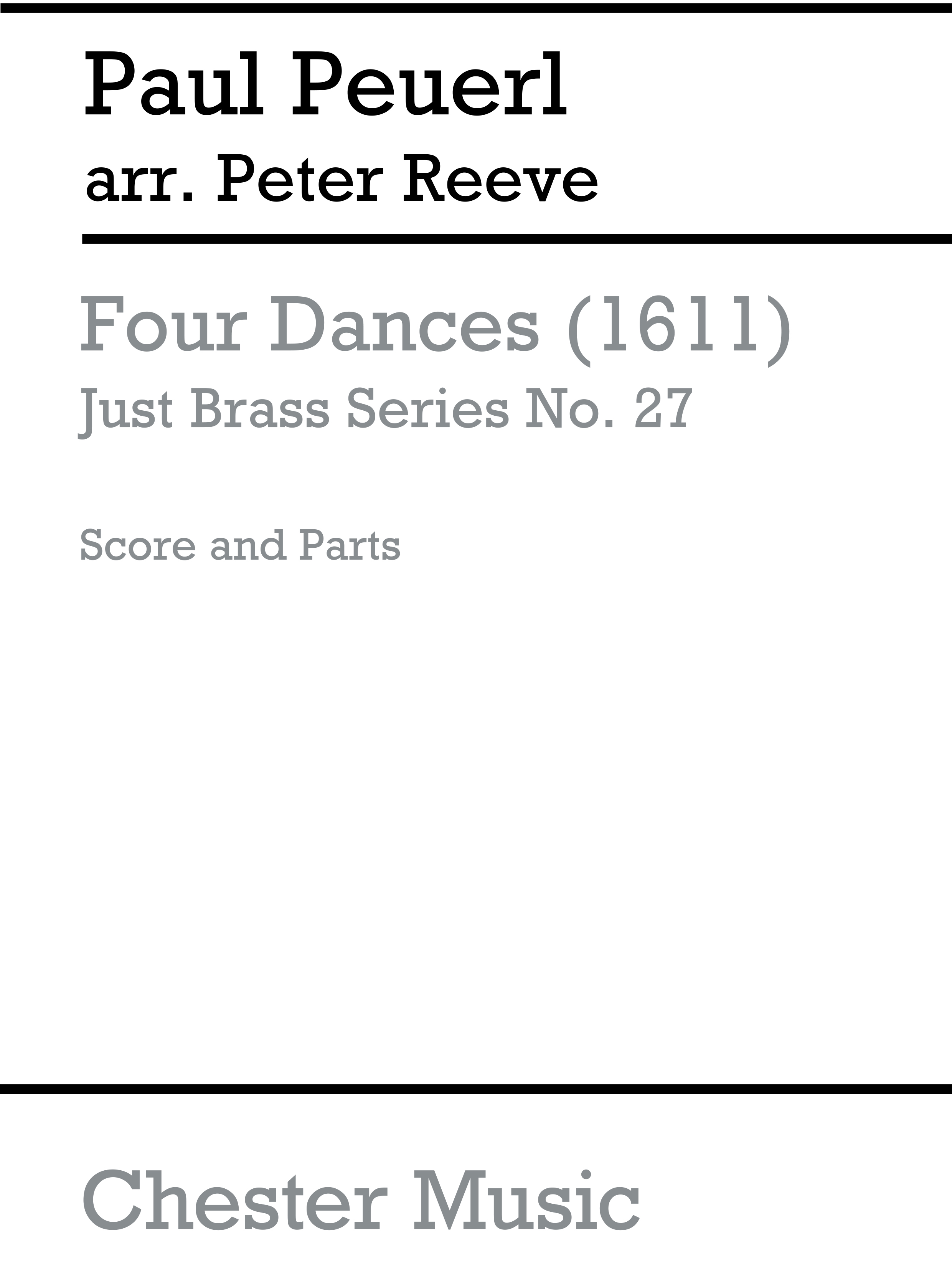Paul Peuerl: Four Dances: Brass Ensemble: Instrumental Work