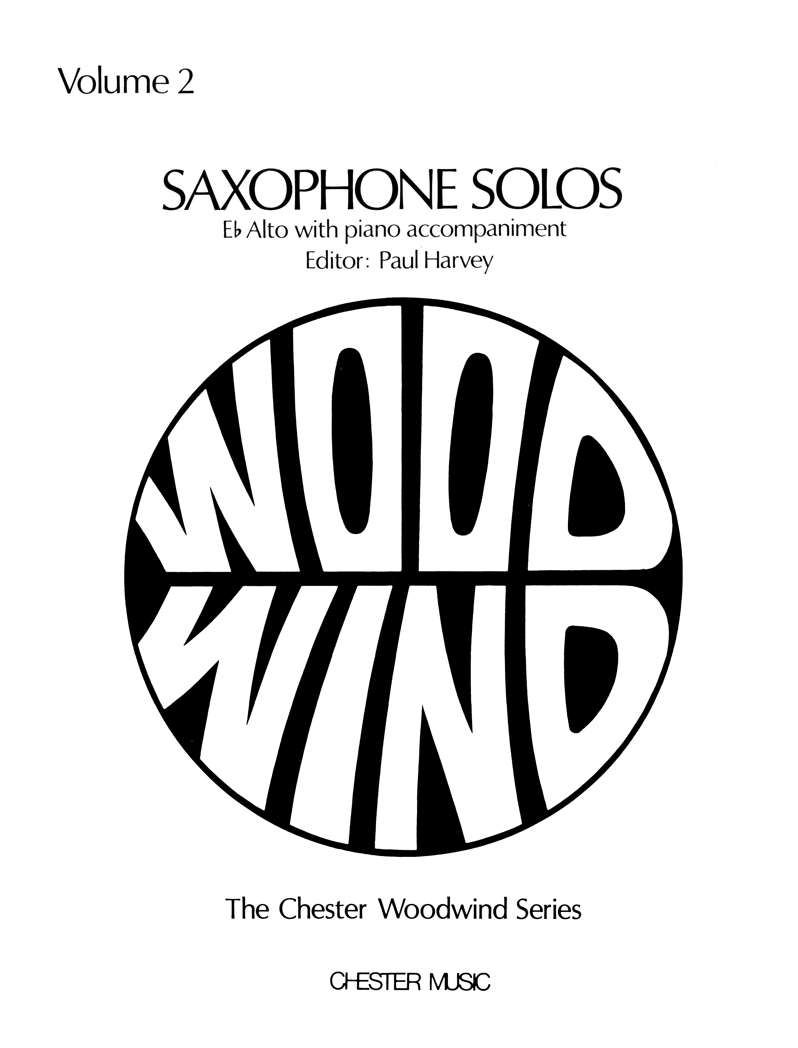 Saxophone Solos Volume 2 E Flat Alto Saxophone: Alto Saxophone: Instrumental