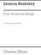 Lennox Berkeley: Five Housman Songs Op.14 No.3: High Voice: Instrumental Work