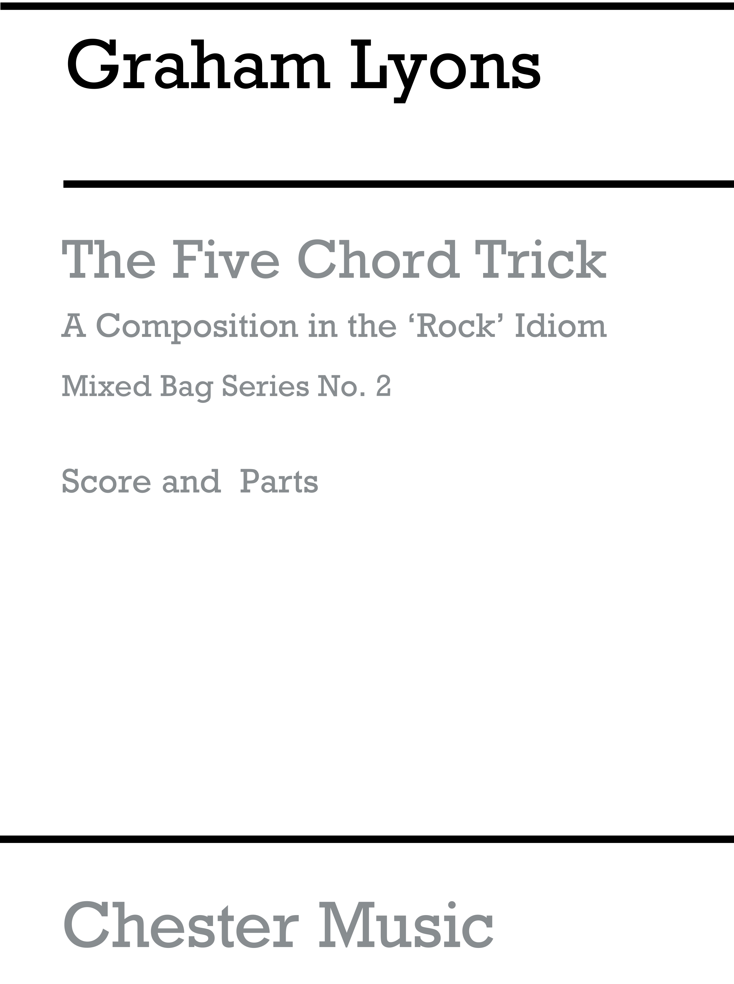 Graham Lyons: Five Chord Trick: Wind Ensemble: Score and Parts
