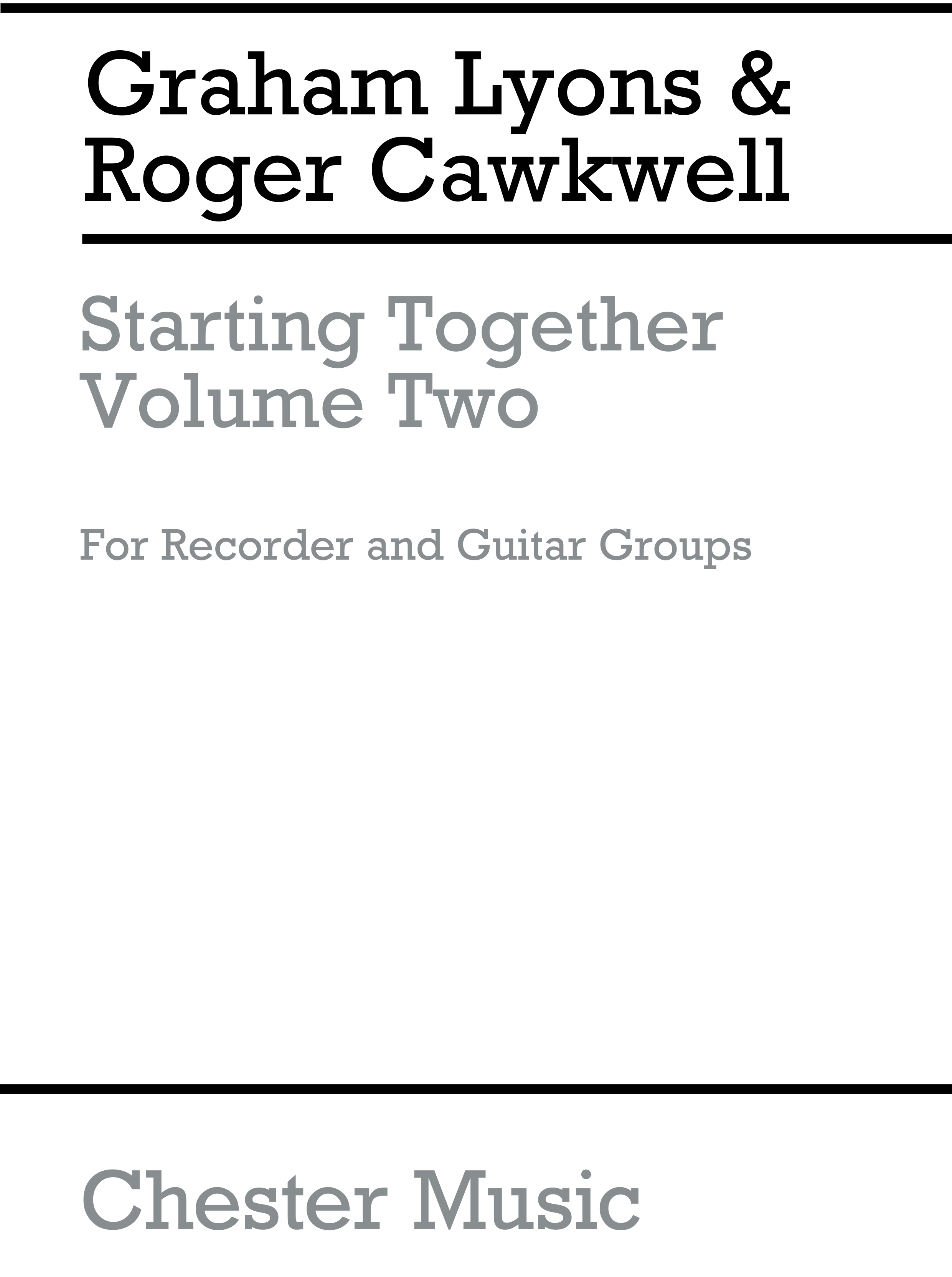 Graham Lyons: Starting Together Easy Duets Volume 2: Recorder: Instrumental