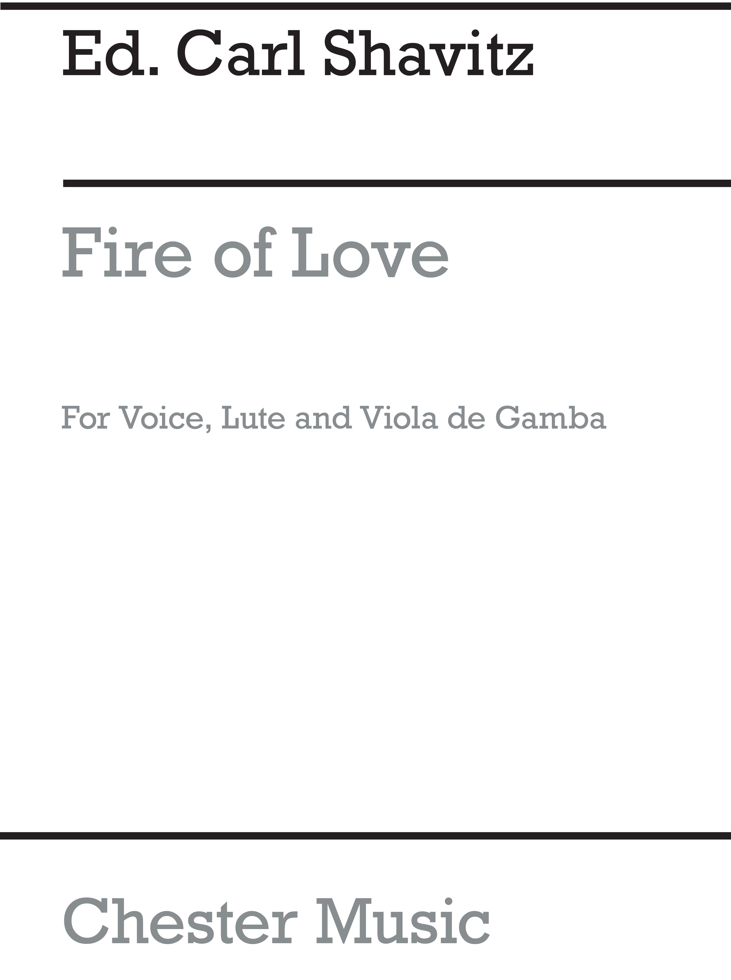 Shavitz: Fire Of Love: Voice: Instrumental Work