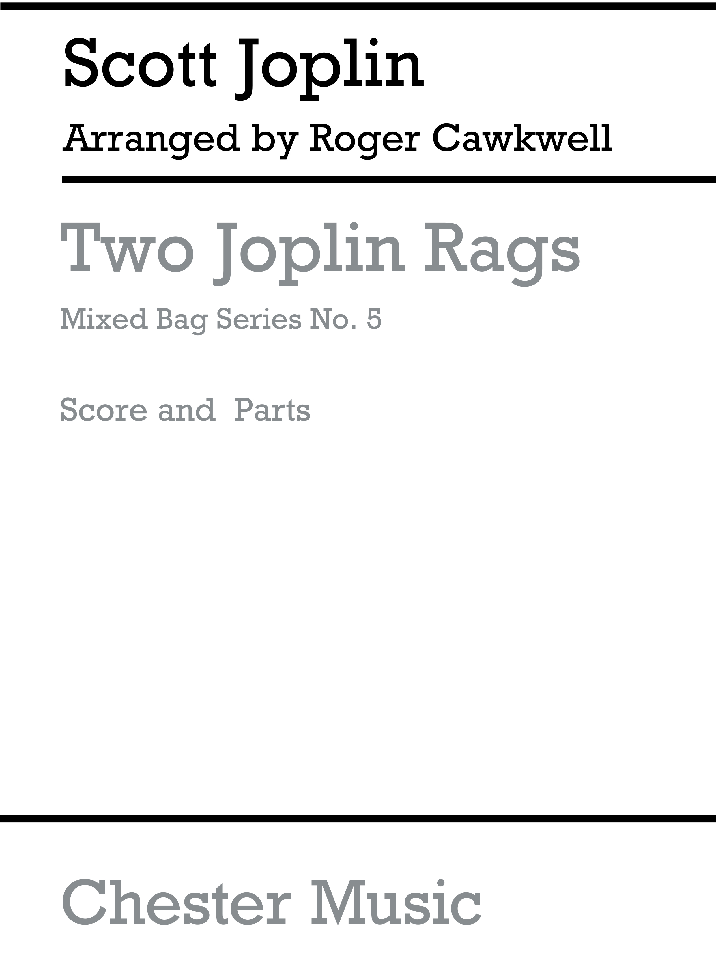 Scott Joplin: Two Rags: Wind Ensemble: Score and Parts
