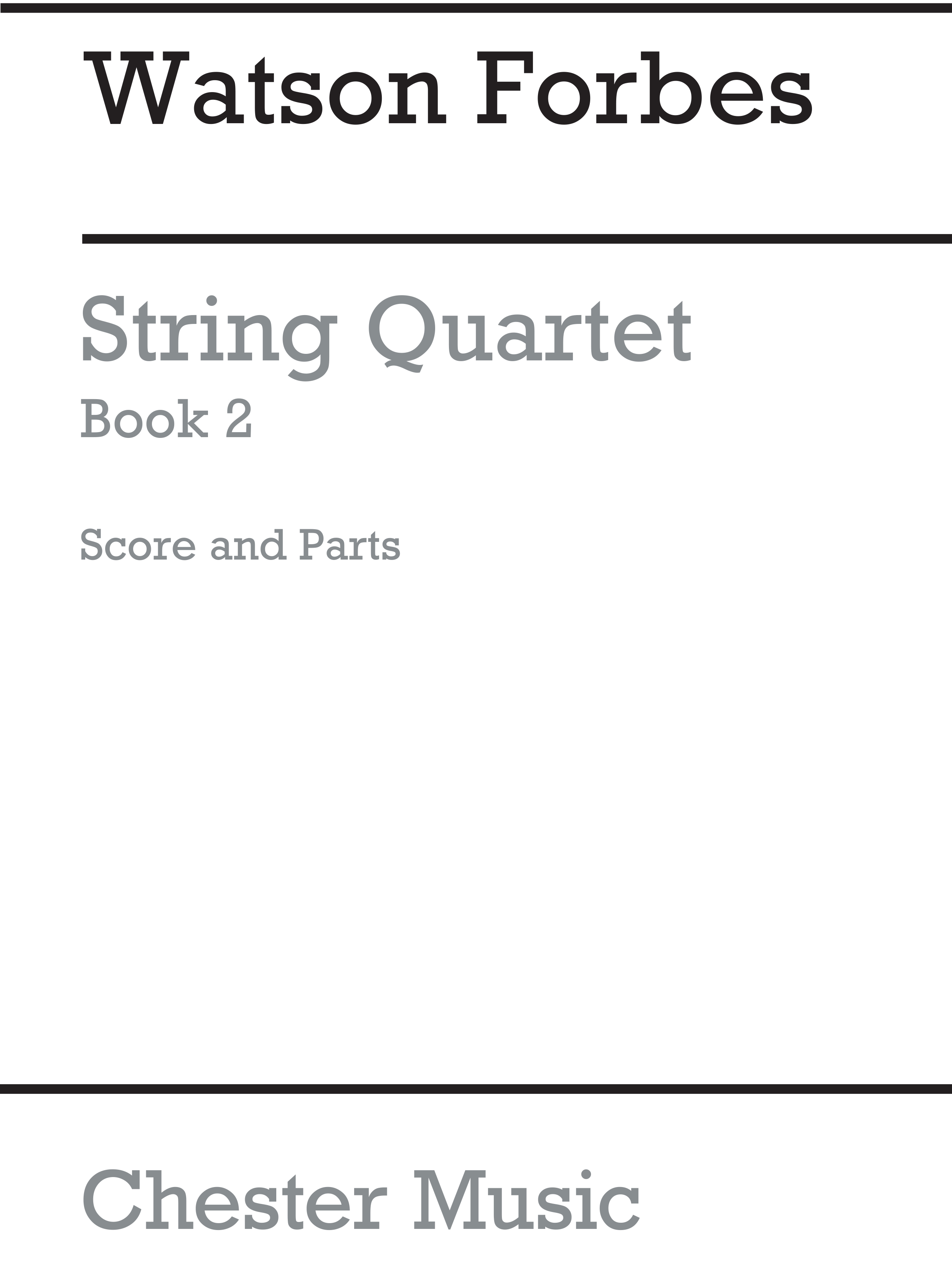 Easy String Quartets Book 2: String Quartet: Score and Parts
