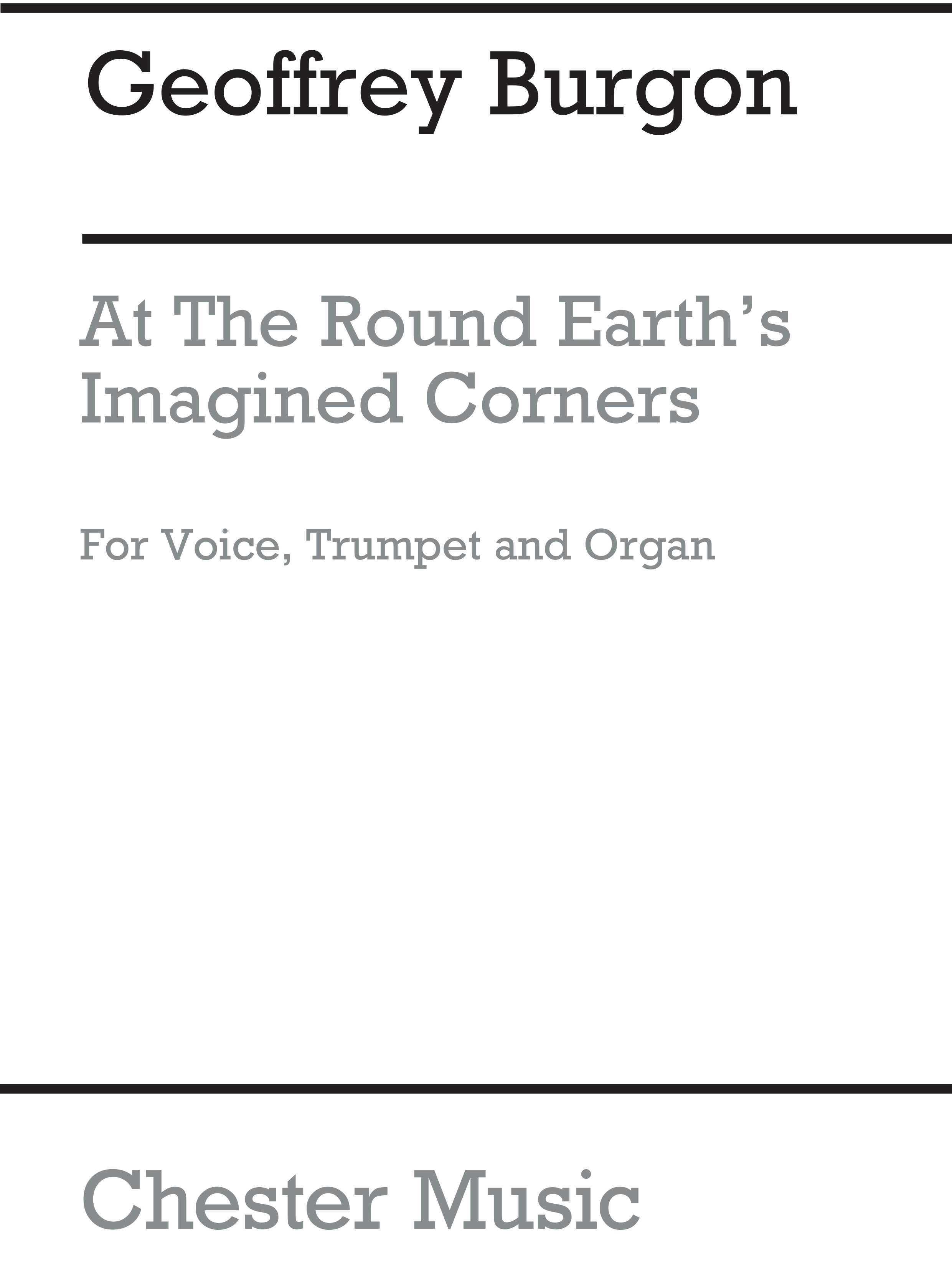 Geoffrey Burgon: At The Round Earth's Imagined Corners: Soprano: Score
