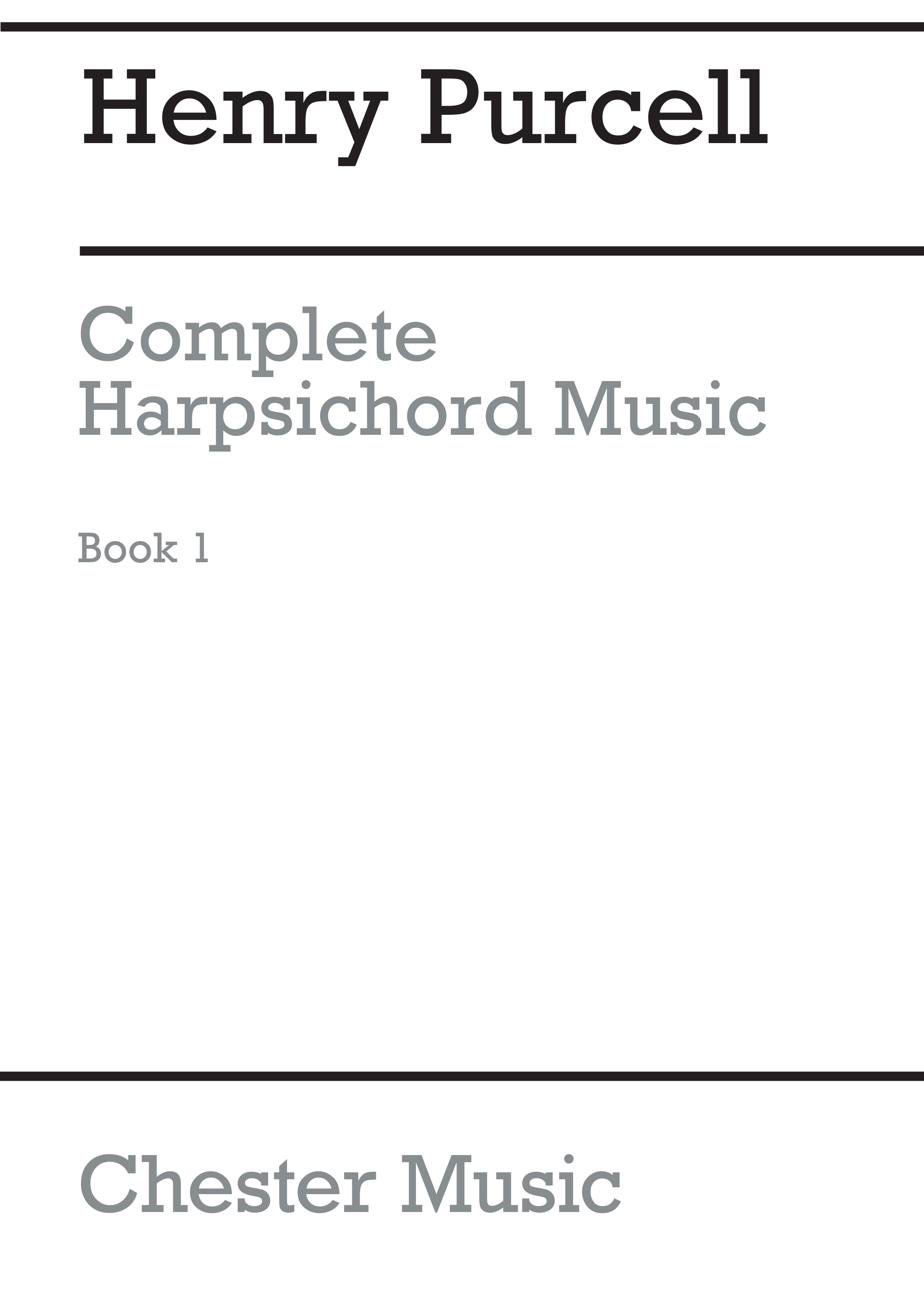 Henry Purcell: Complete Harpsichord Music Book 1: Harpsichord: Instrumental