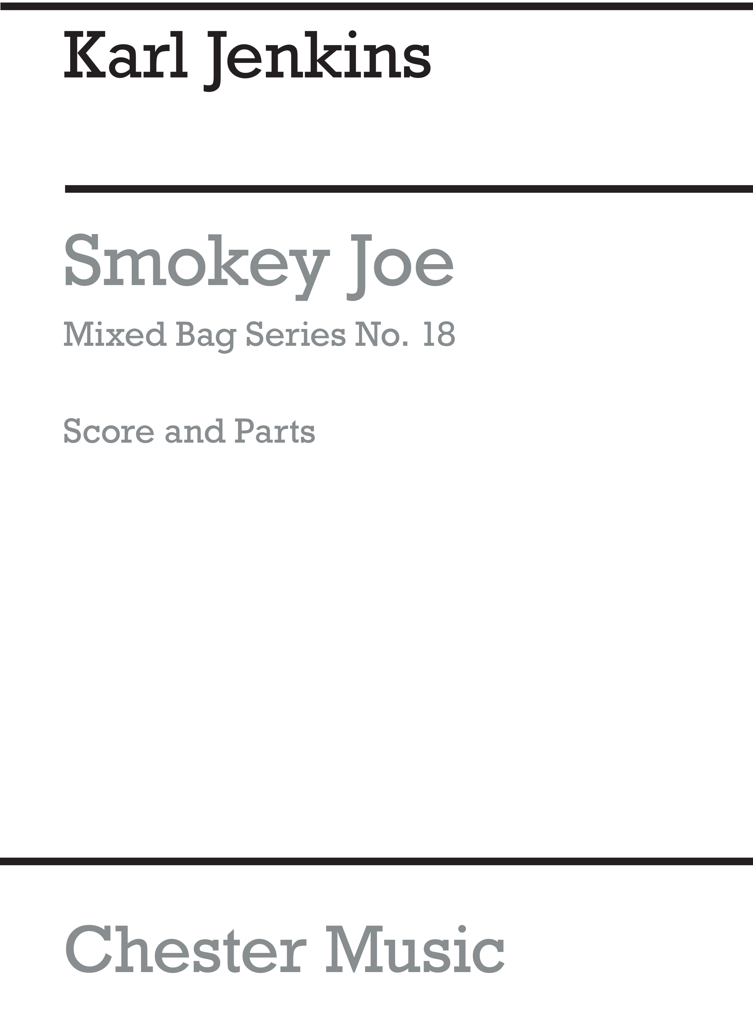 Karl Jenkins: Smokey Joe: Wind Ensemble: Score and Parts