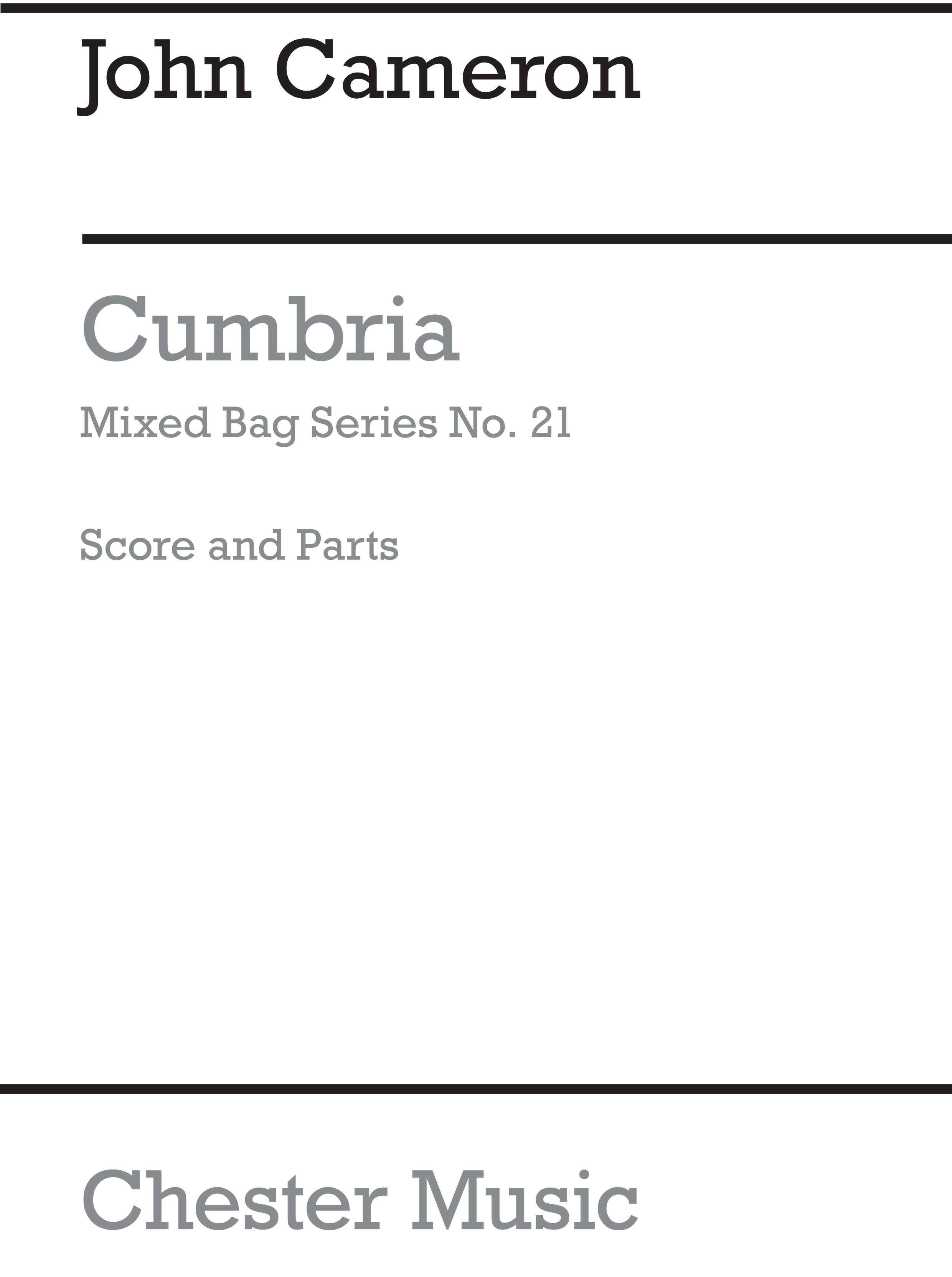 John Cameron: Cumbrian Suite: Wind Ensemble: Score and Parts
