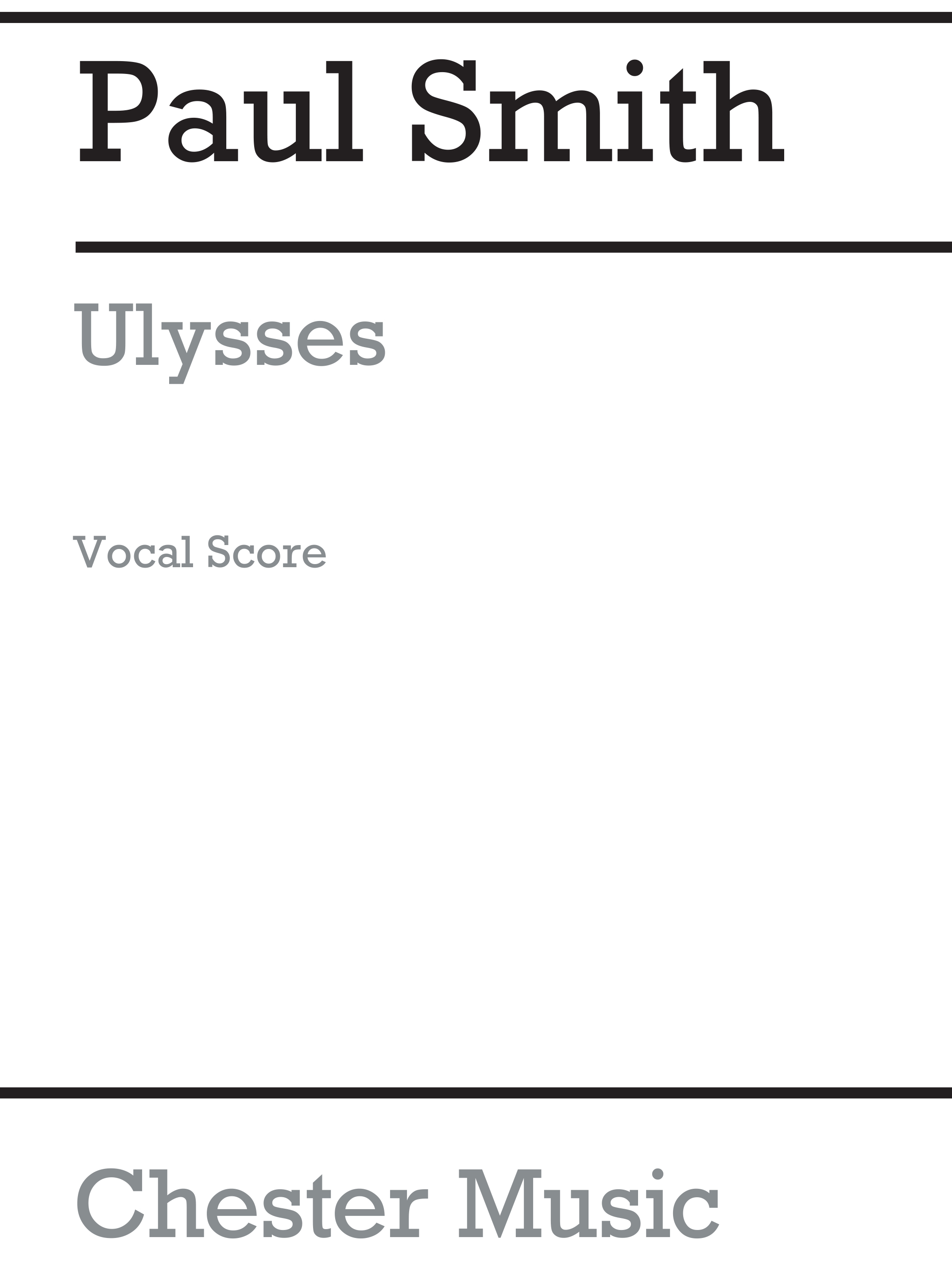 Paul Smith: Ulysses Vocal Score: SSA: Classroom Musical