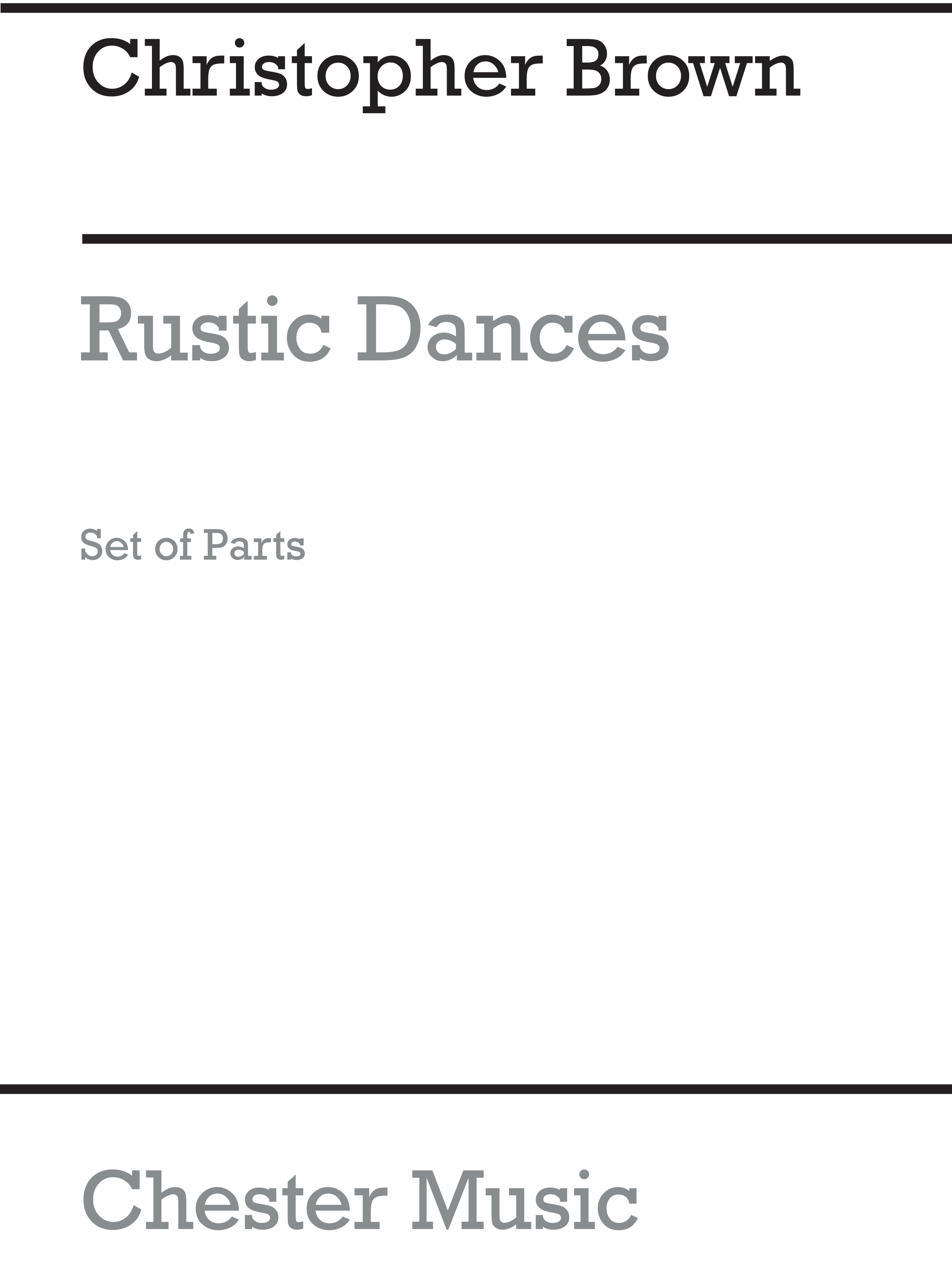 Christopher Brown: Playstrings Moderately Easy No. 10 Rustic Dances: Orchestra: