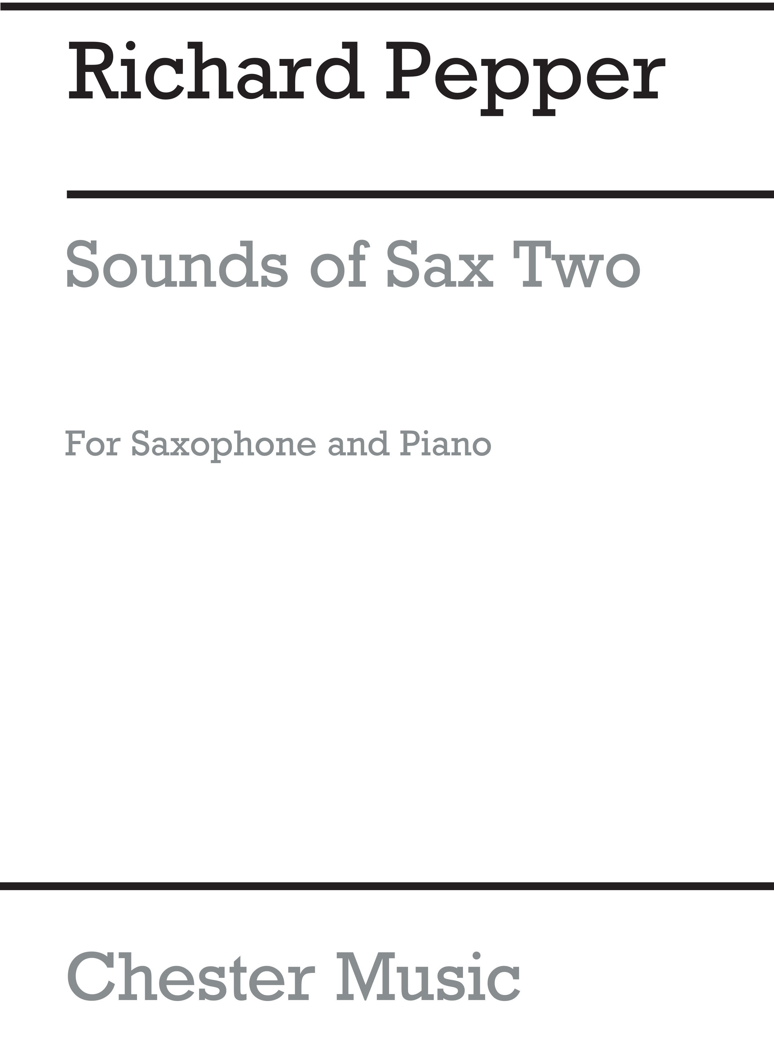 Richard Pepper: Sounds For Sax 2: Saxophone: Instrumental Album
