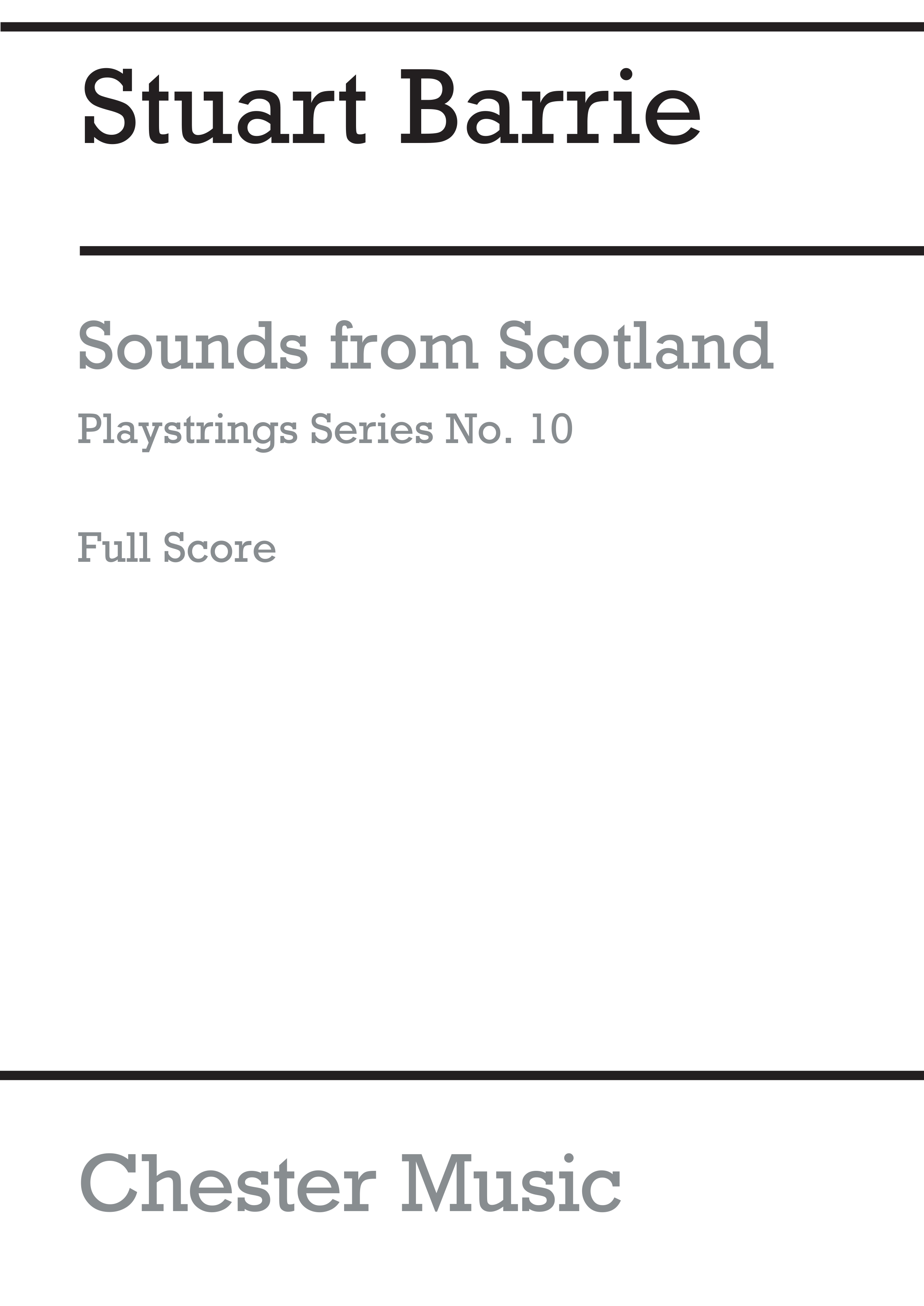 Stuart Barrie: Playstrings No.10 Sounds From Scotland: Orchestra: Score