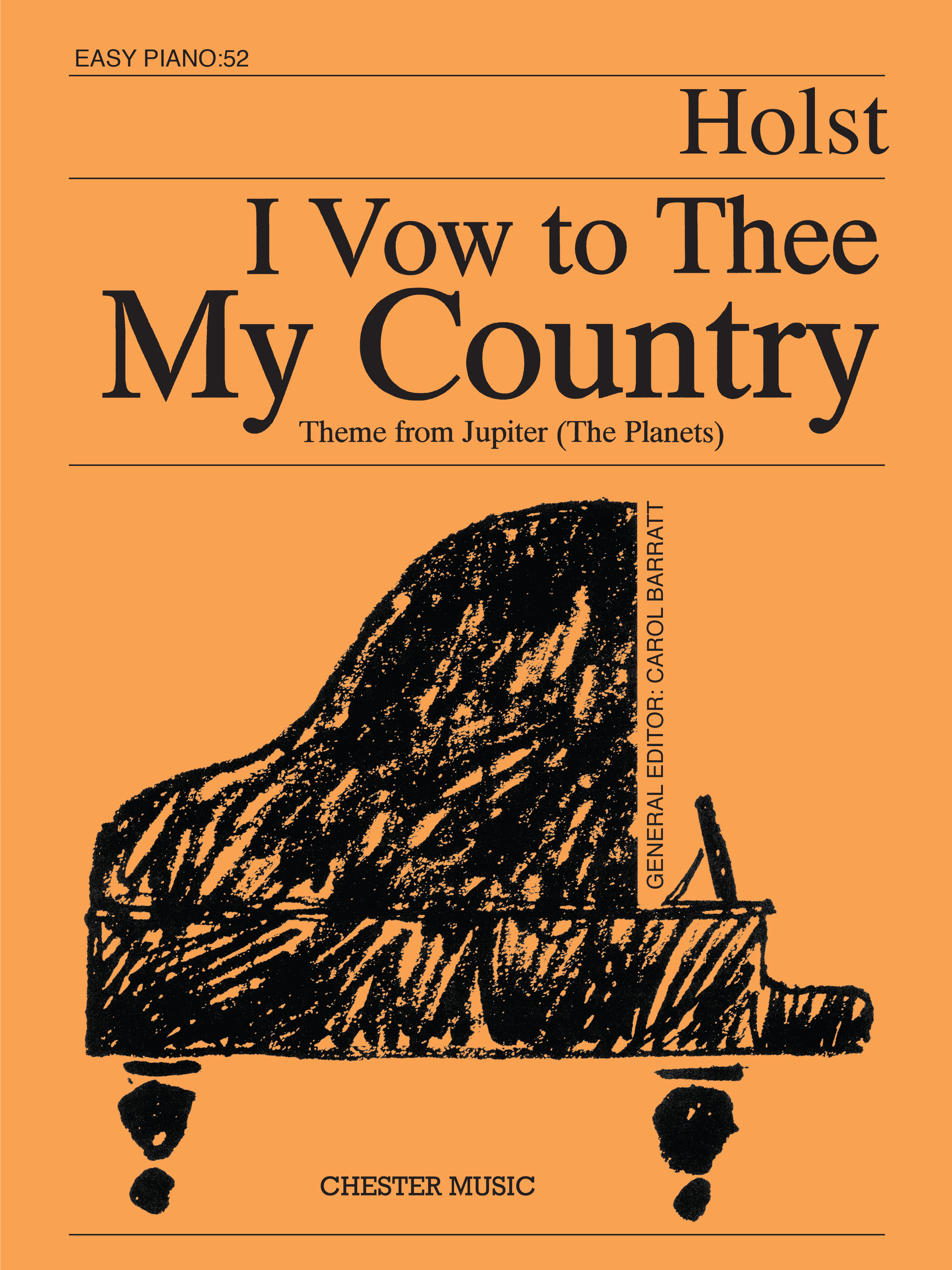 Gustav Holst: I Vow To Thee My Country (Easy Piano No.52): Easy Piano: Single