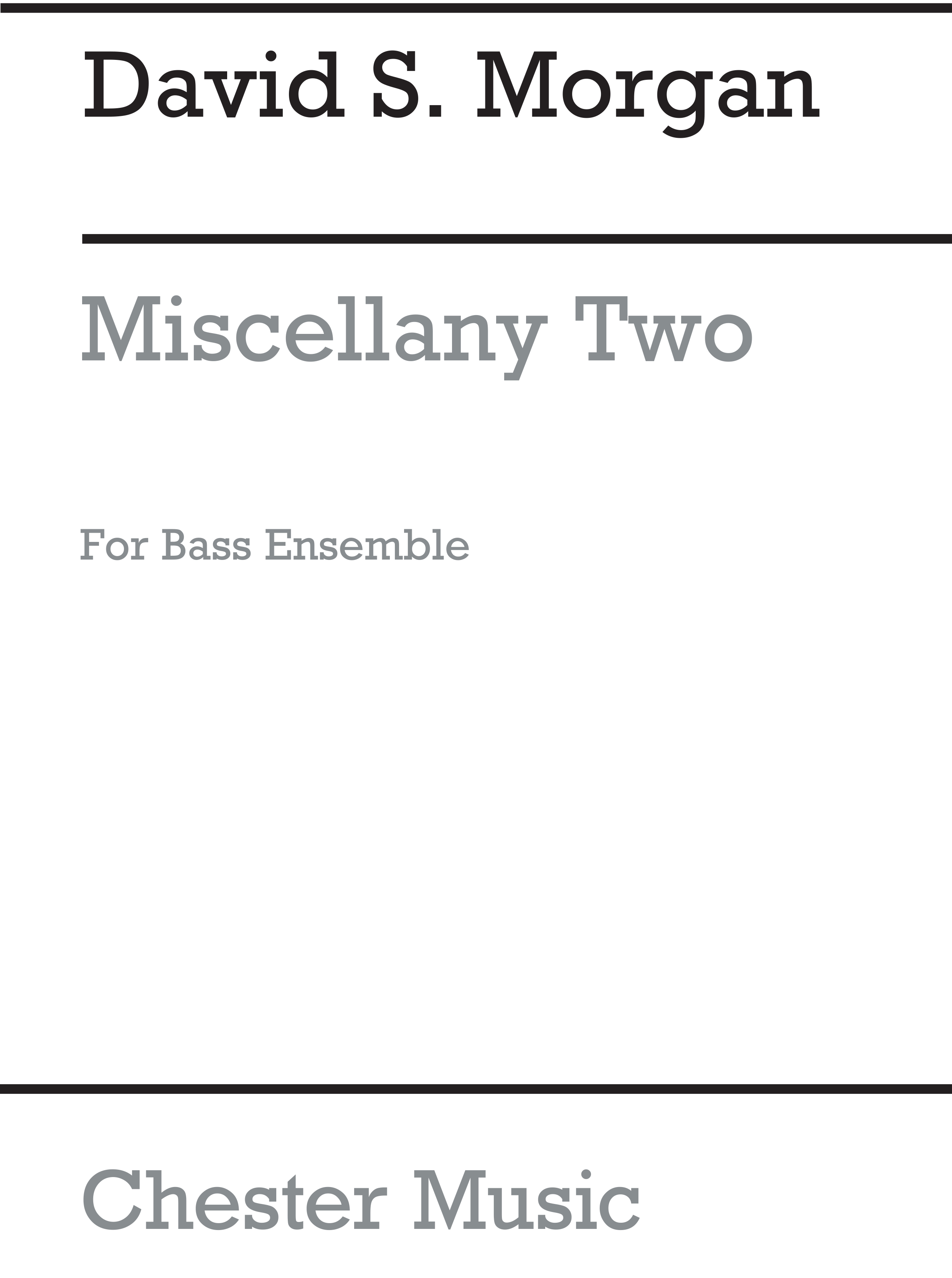 David S. Morgan: Miscellany Two: Brass Ensemble: Score and Parts