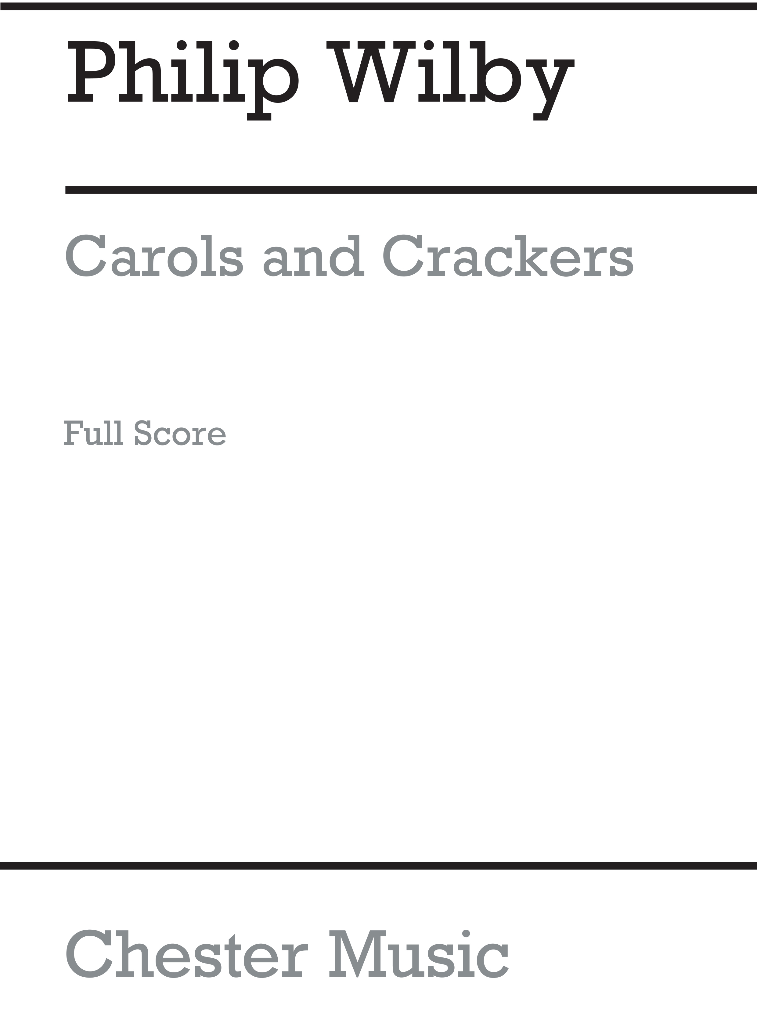 Philip Wilby: Playstrings Easy No. 14: Carols And Crackers: Orchestra: Score