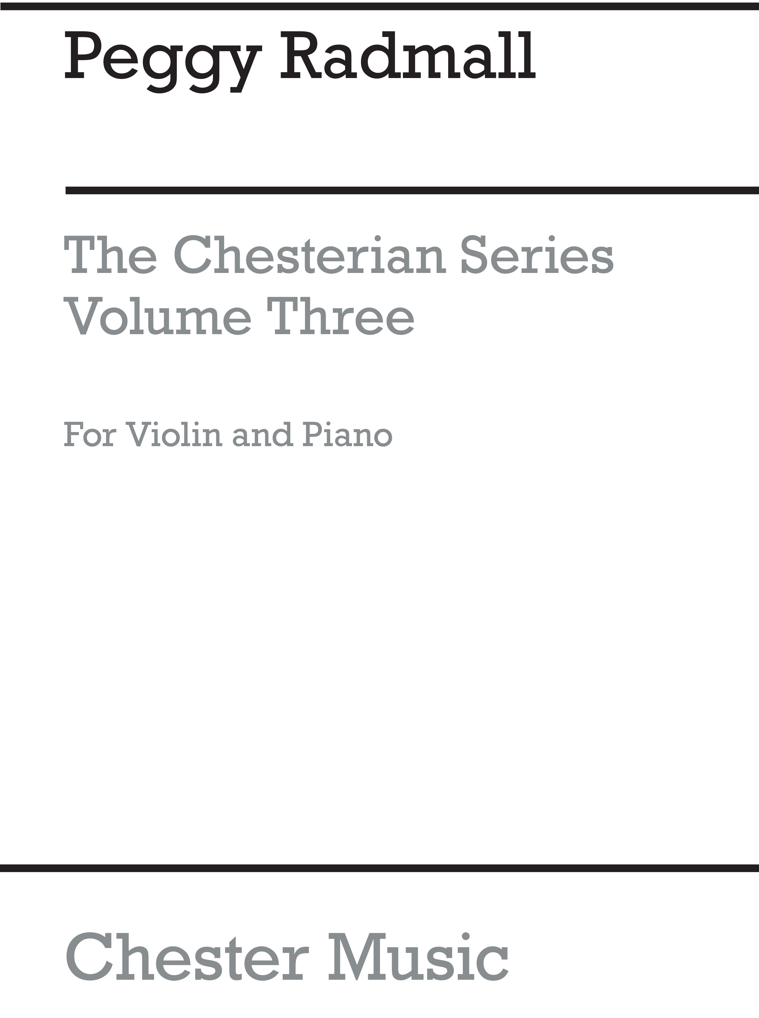 Peggy Radmall: Chester String Series Violin Book 3 (Violin Part): Violin: