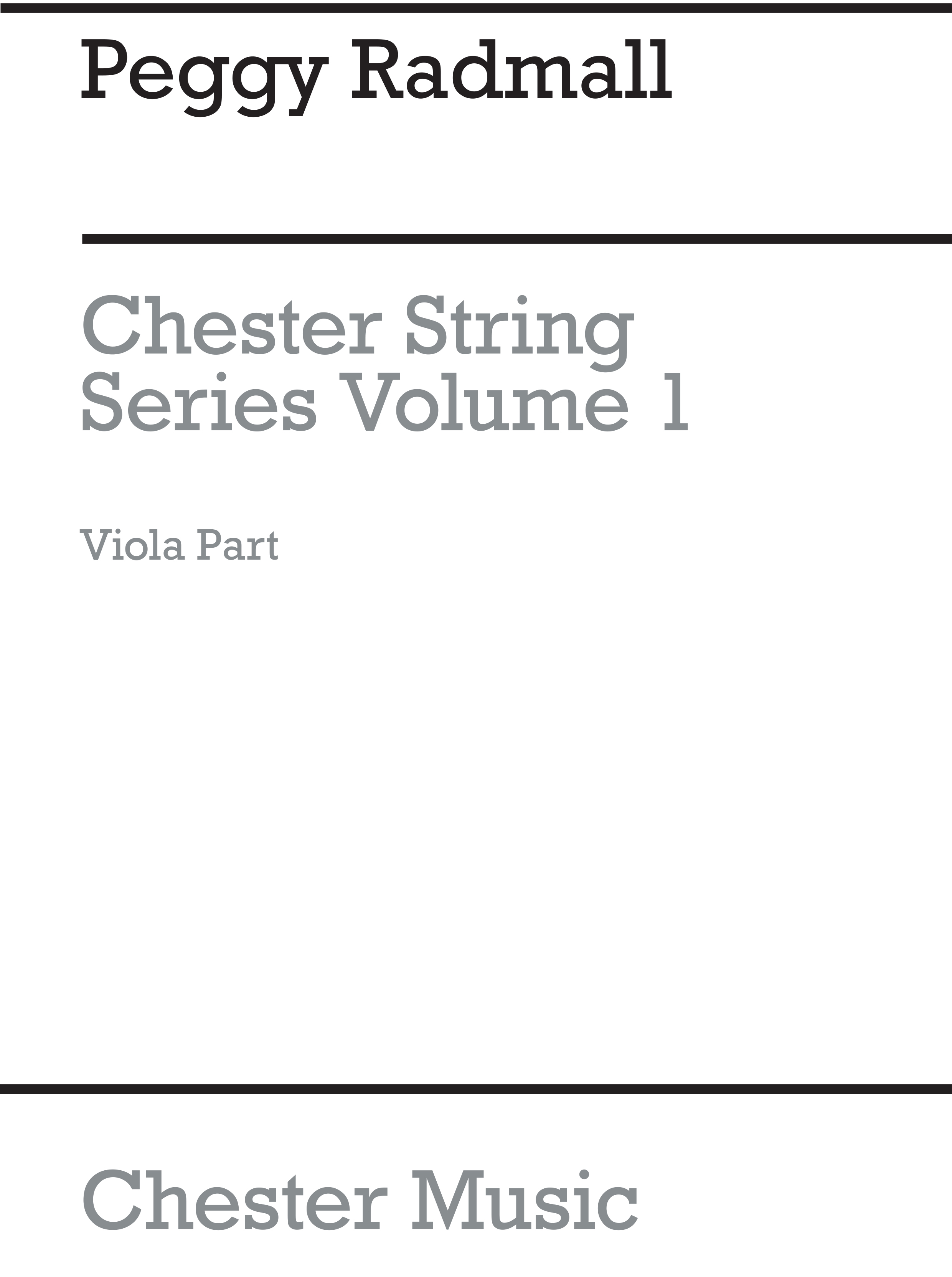 Peggy Radmall: Chester String Series Viola Book 1: Viola: Part