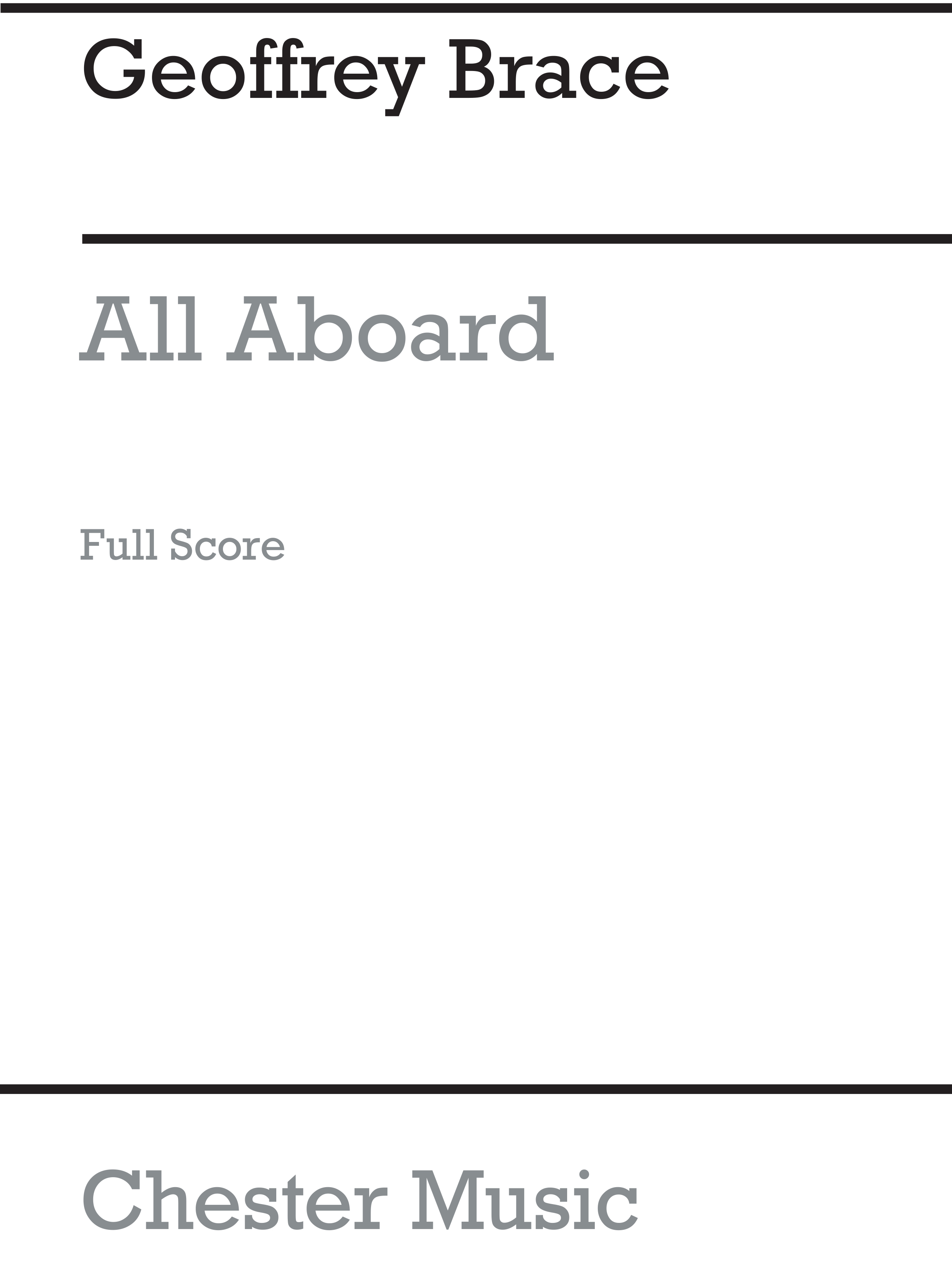 Geoffrey Brace: All Aboard (Teacher's Book): Piano  Vocal  Guitar: Score