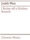 Judith Weir: I Broke Off A Golden Branch: Chamber Ensemble: Score and Parts