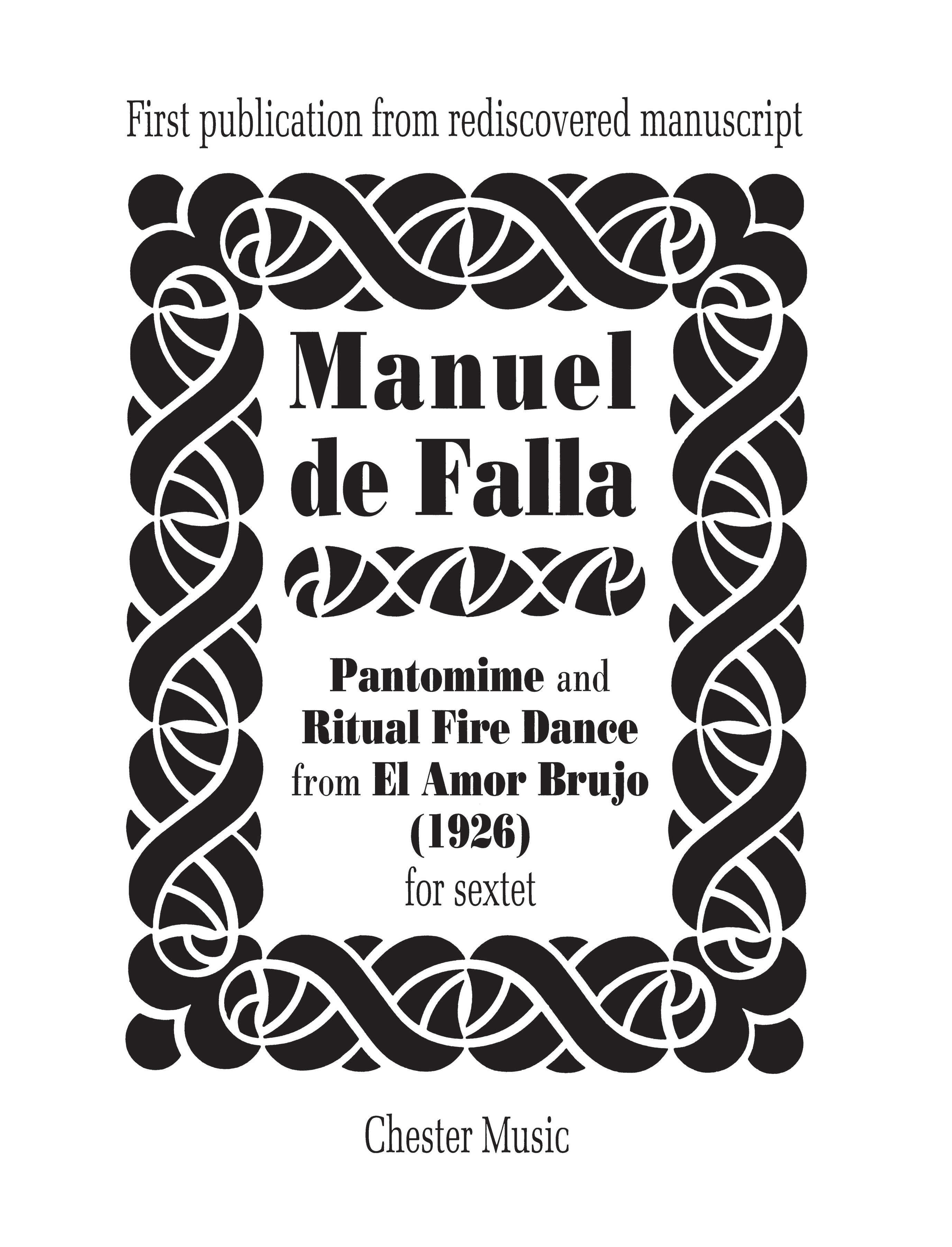Manuel de Falla: Pantomime And Ritual Fire Dance: Orchestra: Score