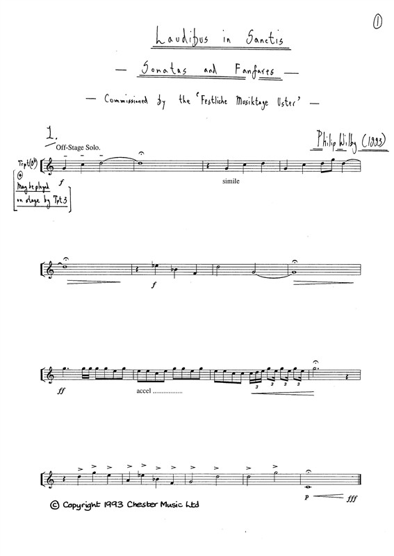 Philip Wilby: Laudibus In Sanctis: Ensemble: Score