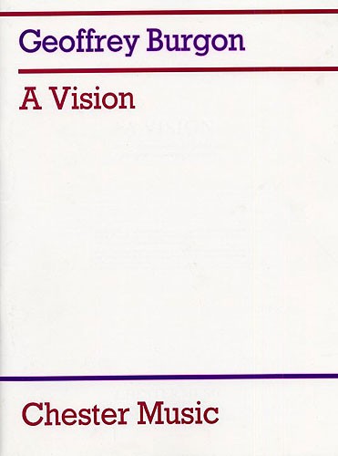 Geoffrey Burgon: A Vision (7 Songs): Orchestra: Score