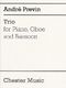 André Previn: Trio For Piano  Oboe and Bassoon: Chamber Ensemble: Score and