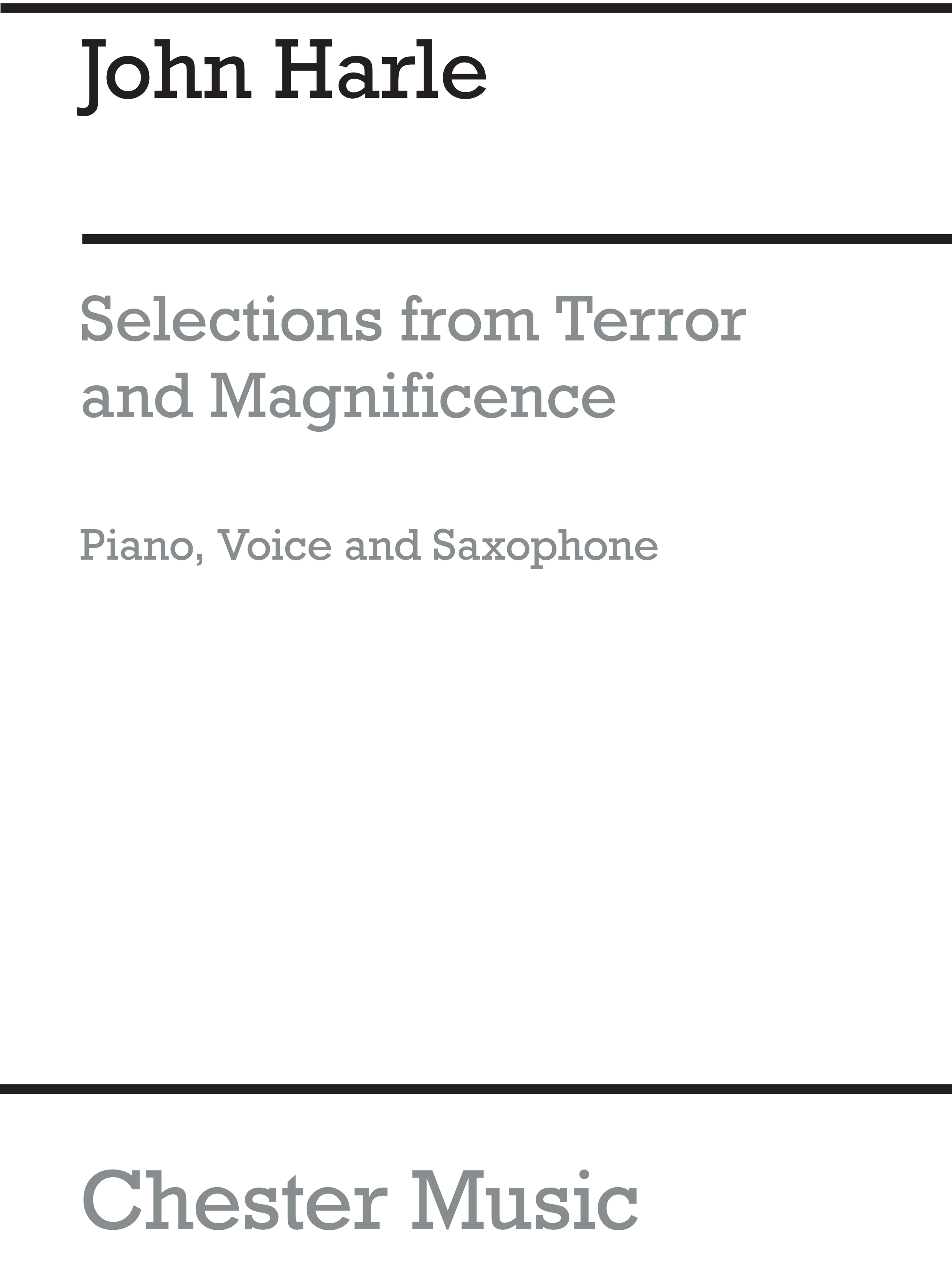 John Harle: Selections From Terror And Magnificence: Voice: Vocal Album