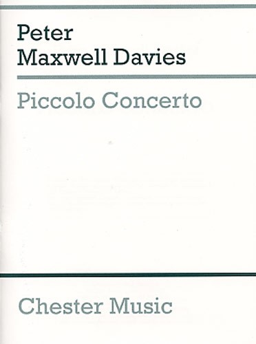 Peter Maxwell Davies: Concerto Piccolo: Piccolo: Score