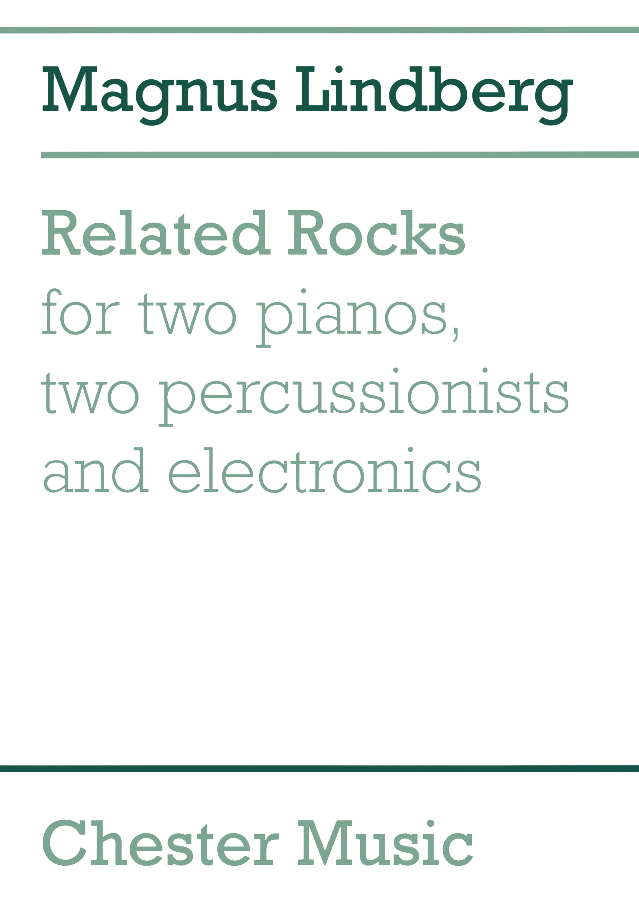 Magnus Lindberg: Related Rocks: Chamber Ensemble: Score