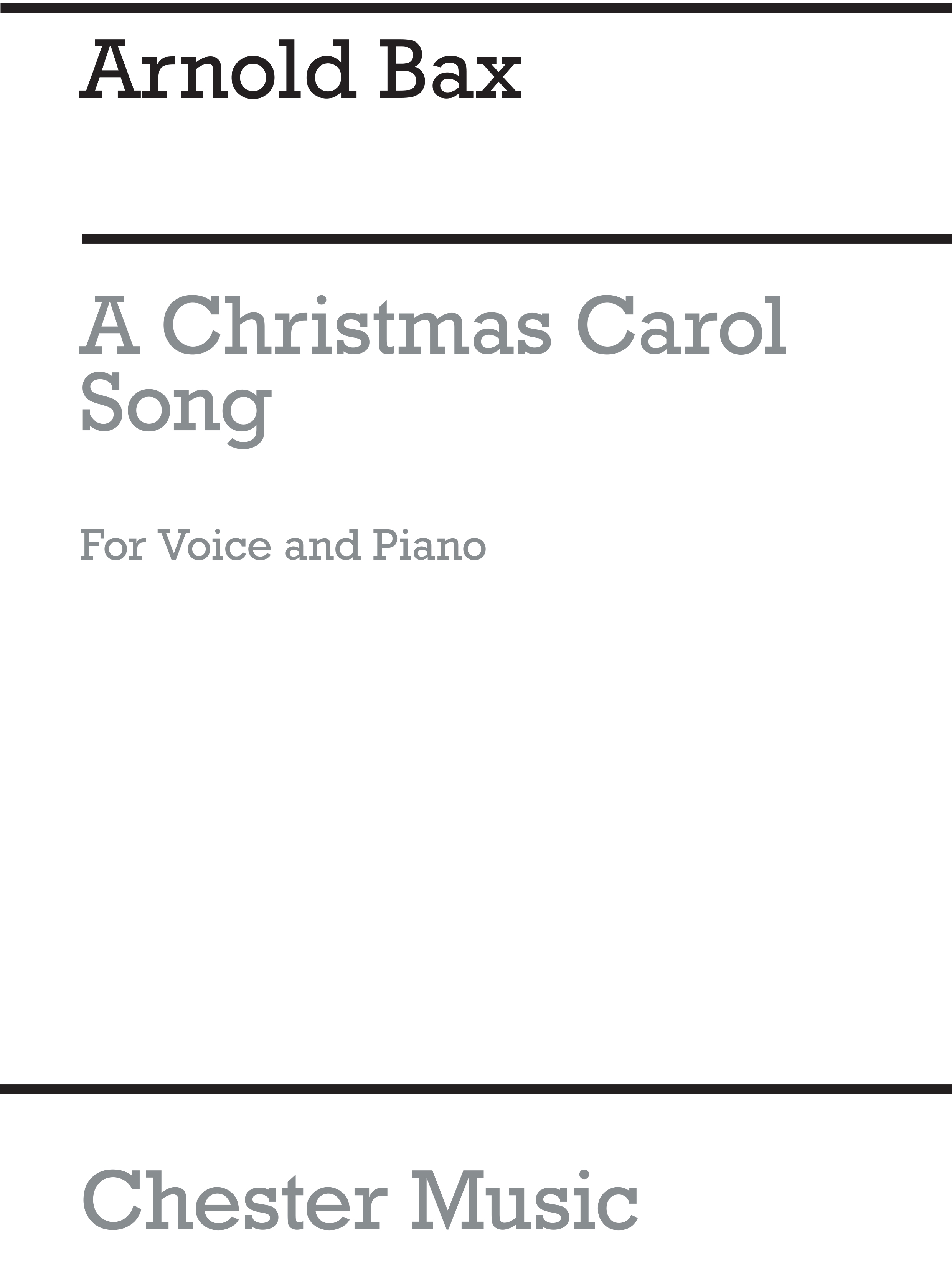 Arnold Bax: A Christmas Carol: Voice: Instrumental Work