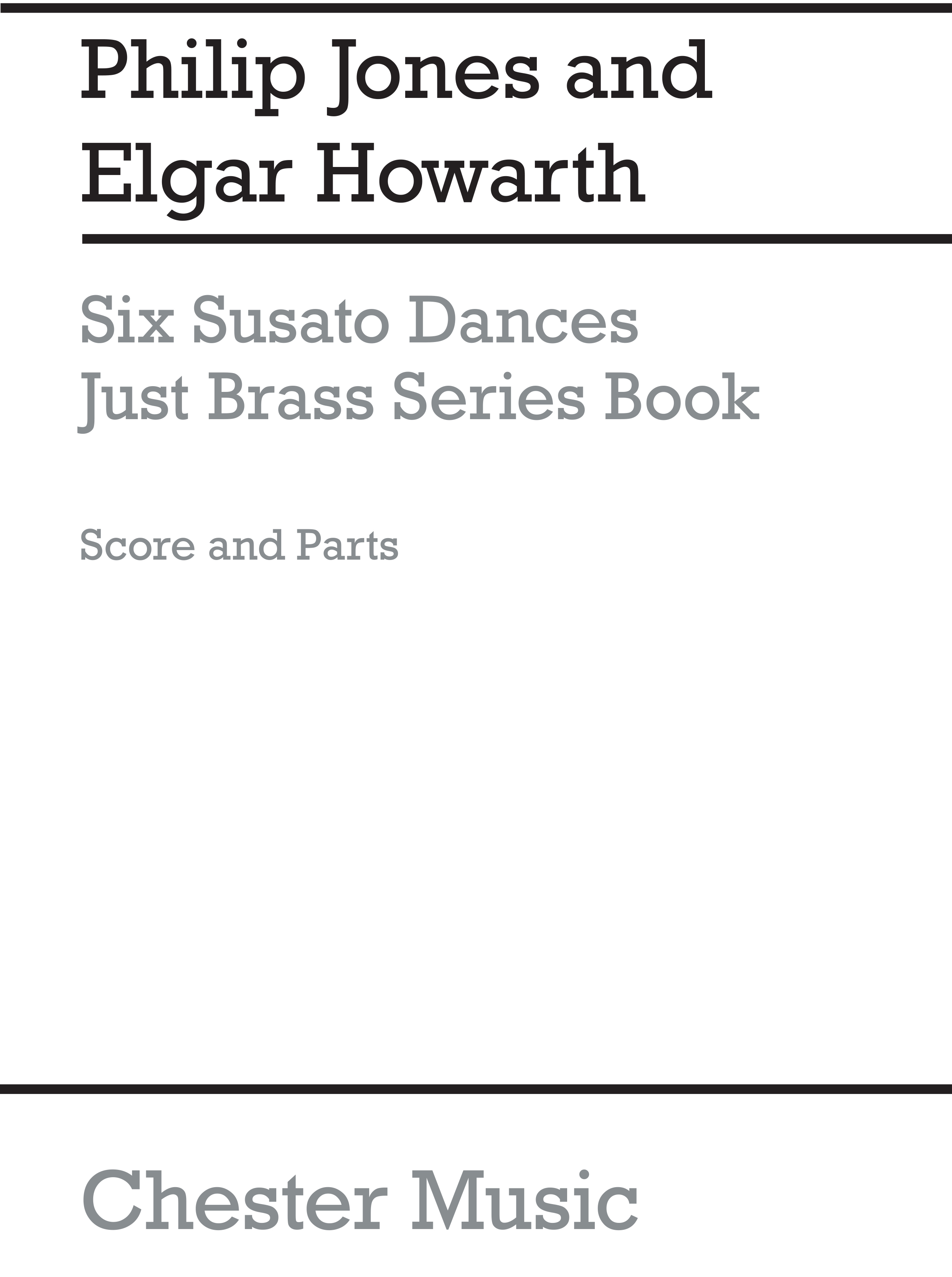 Philip Jones: Six Susato Dances: Brass Ensemble: Score