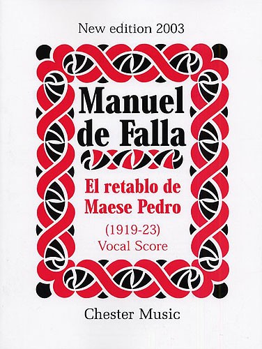 Manuel de Falla: El Retablo De Maese Pedro: Voice: Vocal Score