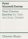 Peter Maxwell Davies: Veni Creator Spiritus: Wind Duet: Score
