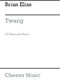 Brian Elias: Twang For Double Bass And Piano: Double Bass: Single Sheet