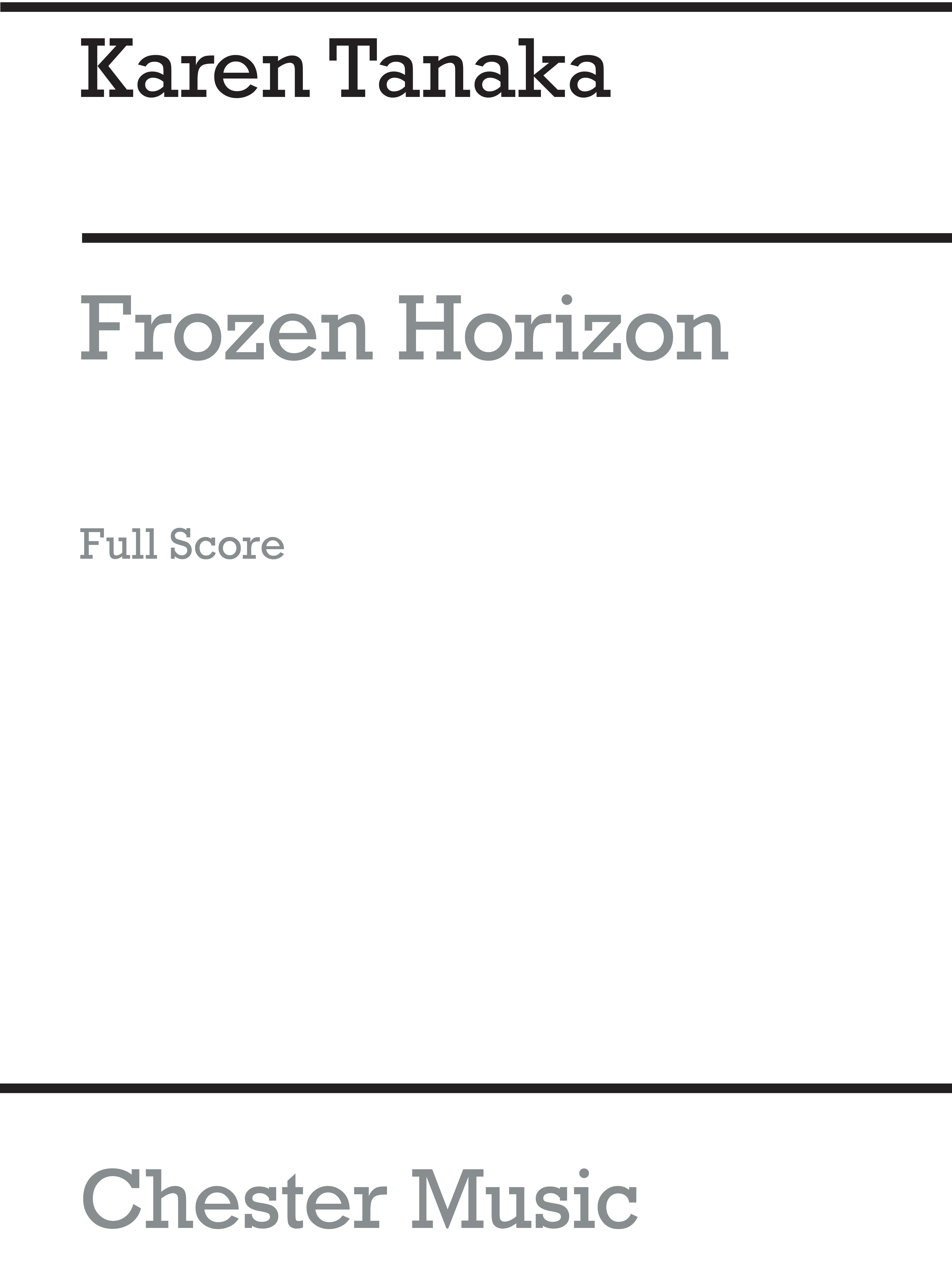 Karen Tanaka: Frozen Horizon: Flute: Score